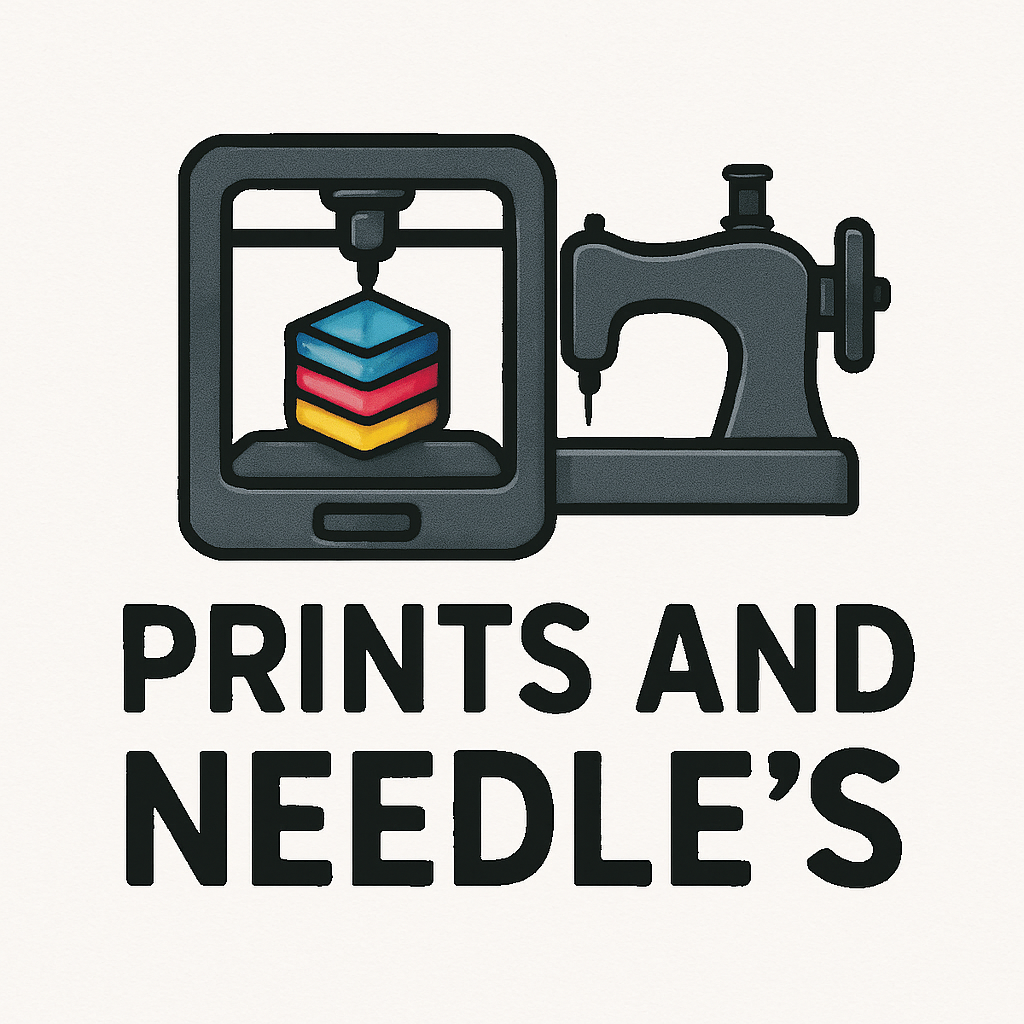 Prints and Needle’s brings creativity to life through the perfect blend of modern technology and timeless craftsmanship. We specialize in custom 3D-printed designs and handcrafted sewn creations.