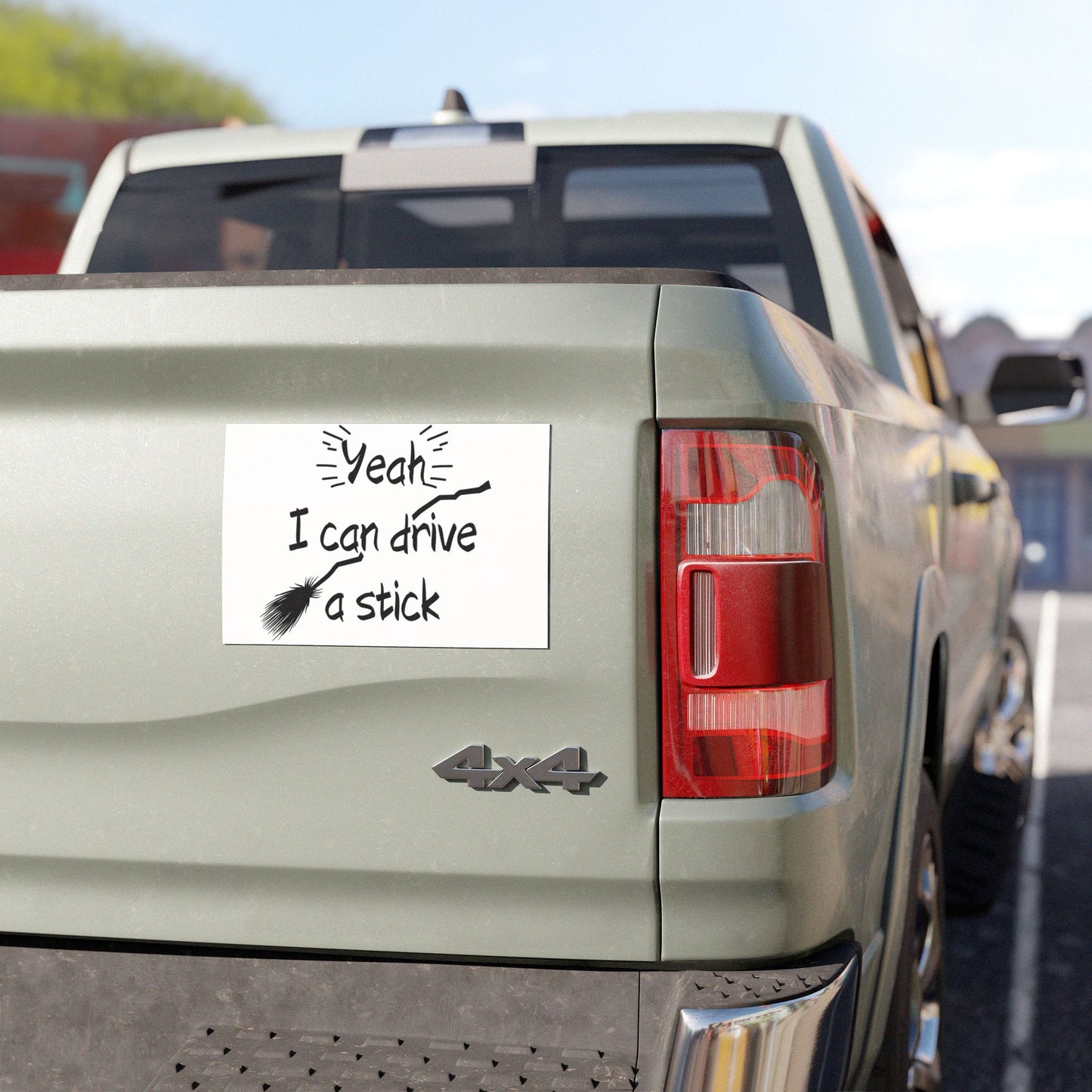 Spooky Car Sticker Comedy- Yeah I Can Drive A Stick