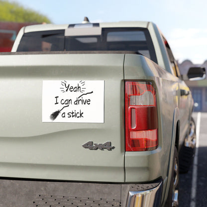 Spooky Car Sticker Comedy- Yeah I Can Drive A Stick