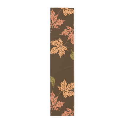 This Home Fall Decor Table Runner with fall leaves brings a cozy and festive vibe to your dining table during the autumn season. Perfect for Thanksgiving dinners, fall gatherings, and everyday use for those who love nature-inspired decor.