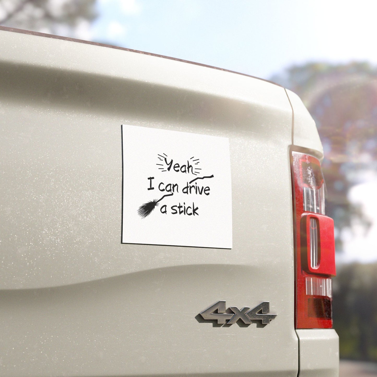 Spooky Car Sticker Comedy- Yeah I Can Drive A Stick