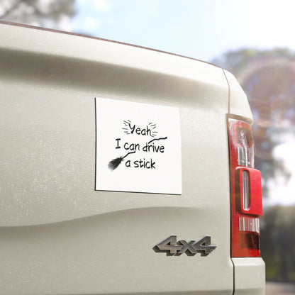 Spooky Car Sticker Comedy- Yeah I Can Drive A Stick