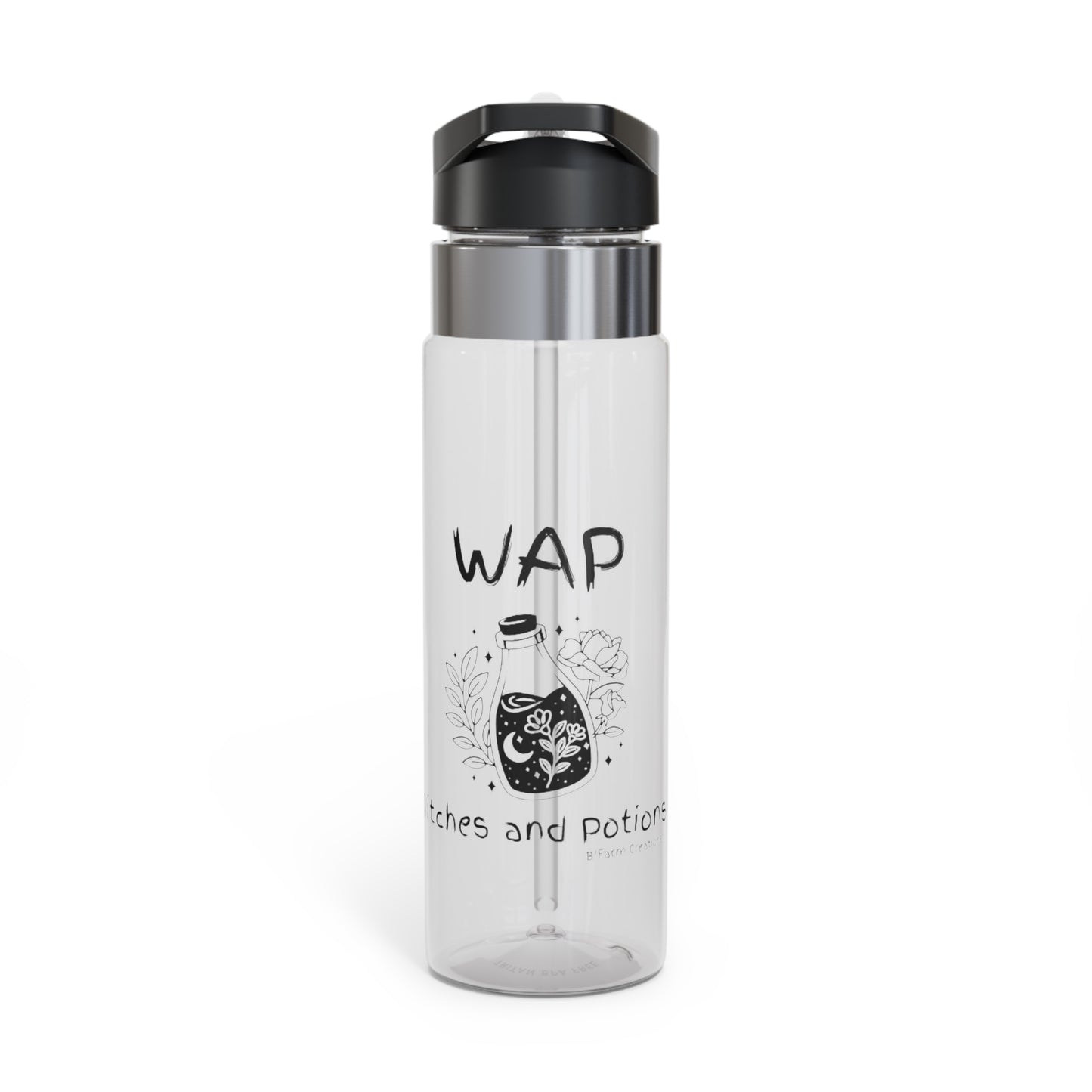 Introducing the WAP: Witches and Potions Water Bottle! Specially designed for all the magic enthusiasts out there, this water bottle is a must-have accessory for any witch or wizard on the go. 