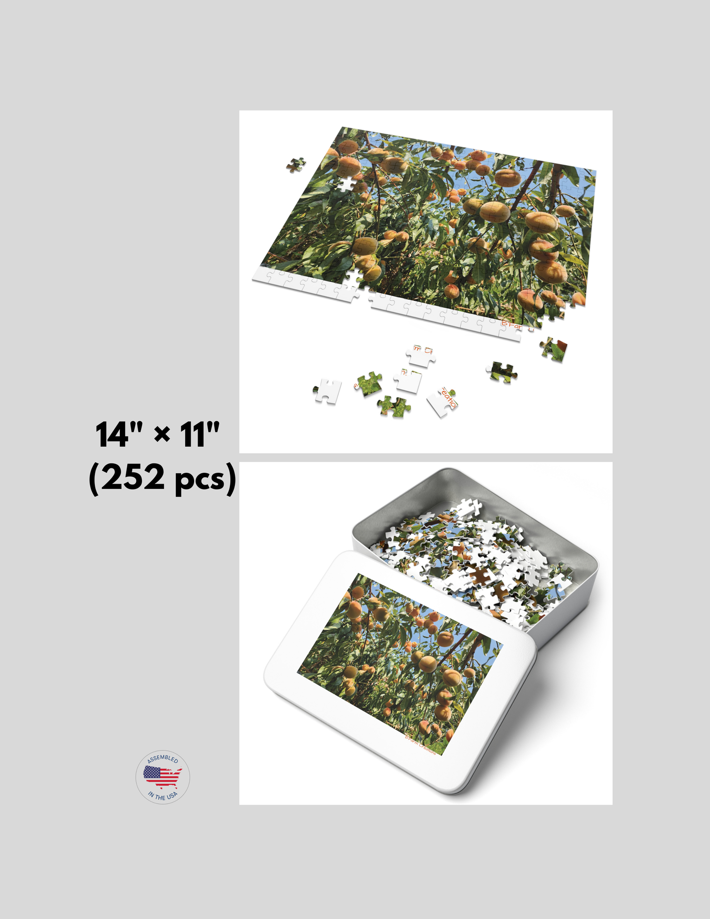 Enjoy hours of fun and relaxation with this peach tree jigsaw puzzle game. Perfect for those who love puzzles and nature enthusiasts. Ideal for gifting during holidays, birthdays, or for a quiet night in.