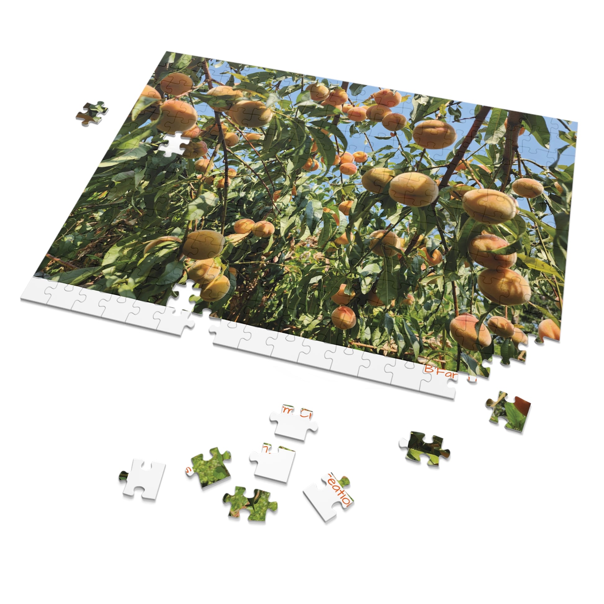 Enjoy hours of fun and relaxation with this peach tree jigsaw puzzle game. Perfect for those who love puzzles and nature enthusiasts. Ideal for gifting during holidays, birthdays, or for a quiet night in.