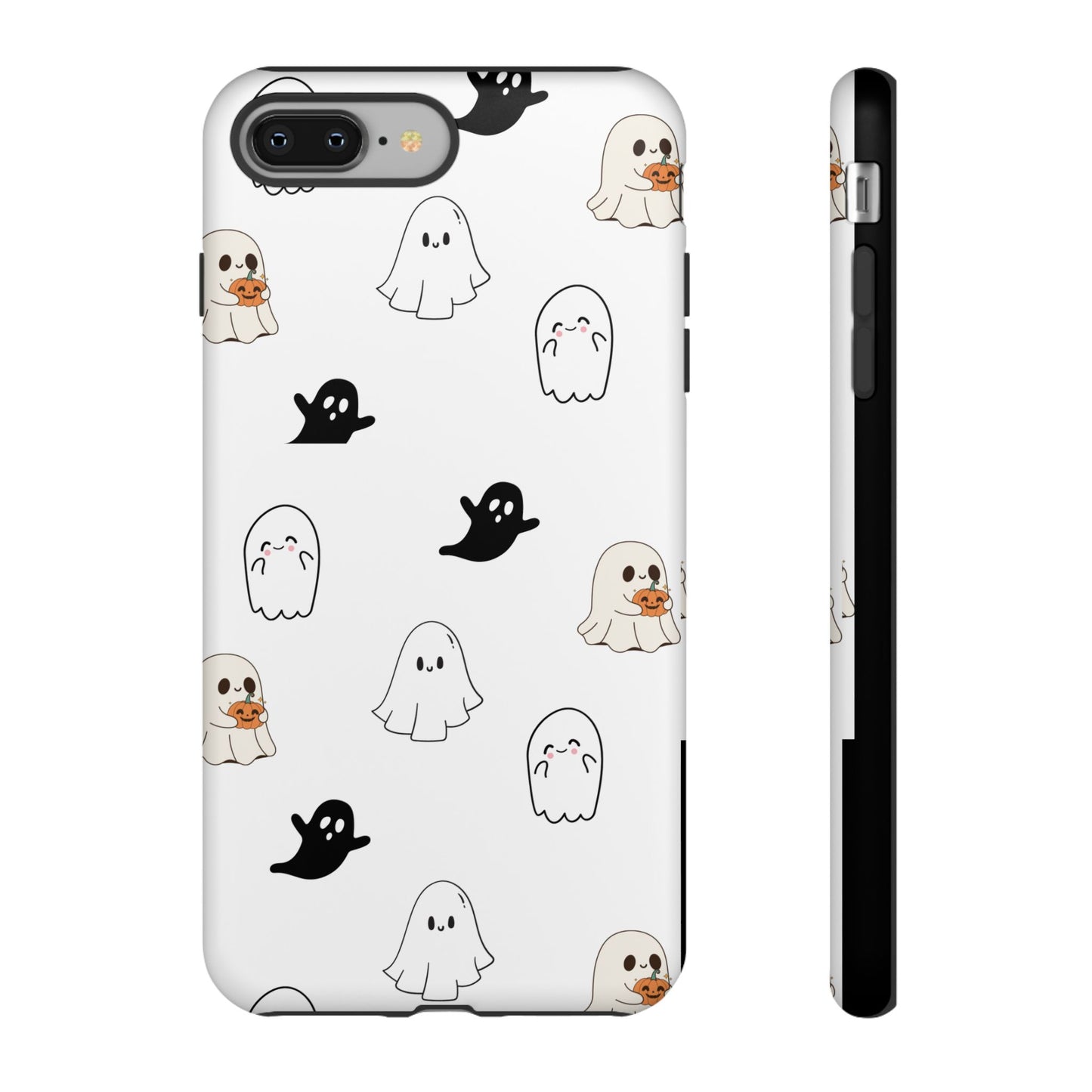 Imagine friendly, whimsical ghosts floating on the back of your device, bringing a smile to your face every time you reach for your phone. This would be a perfect gift to put in those trending boo boxes, as a gift to someone else or even yourself! Get this cute cartoon ghost phone case for your, iPhone, Samsung Galaxy, and Google Pixel devices with premium-quality.