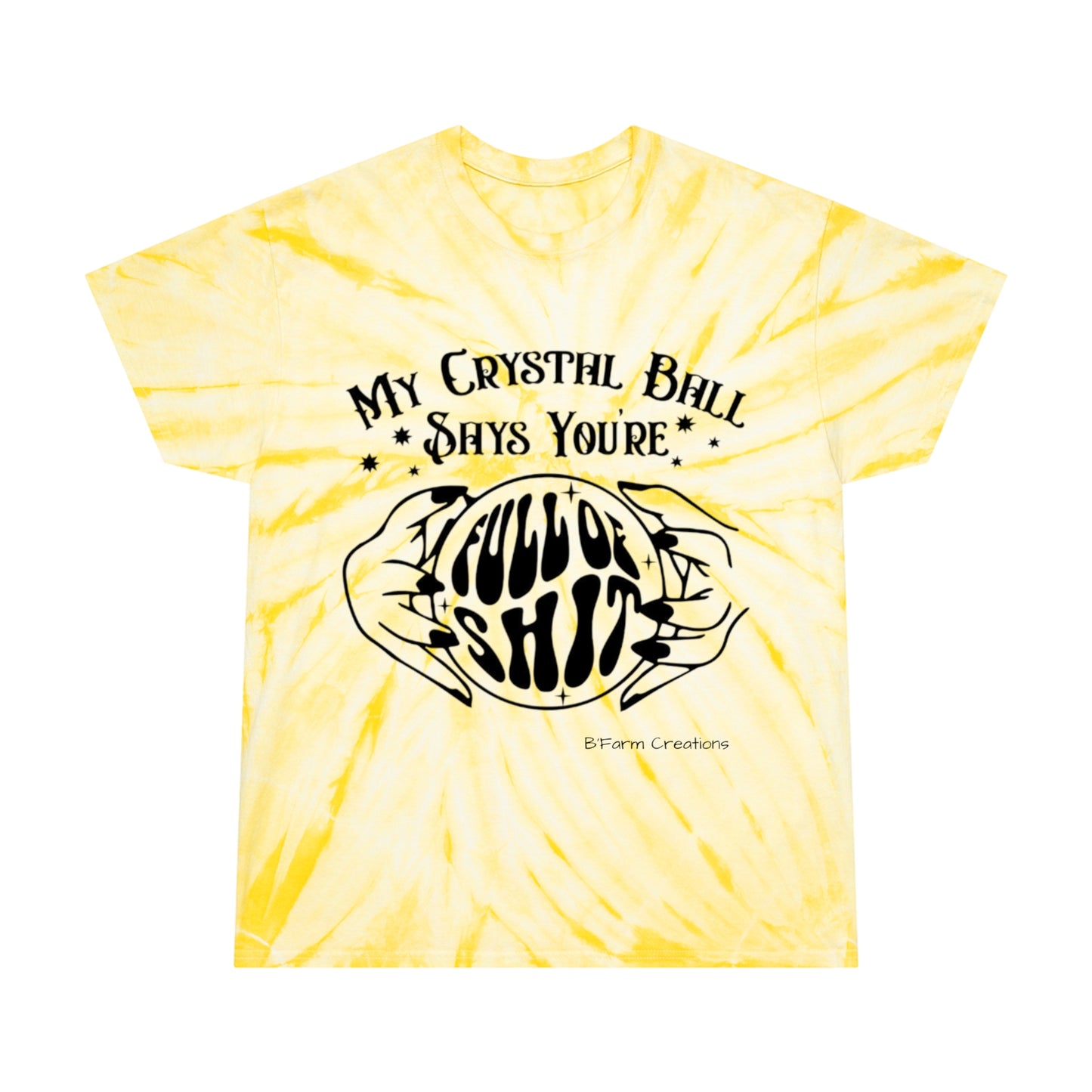 Cyclone Tie-Dye Tee with Crystal Ball Design - Hippie Shirt, Boho T-Shirt, Psychedelic Top, Festival Wear, Unique Gift Shirt