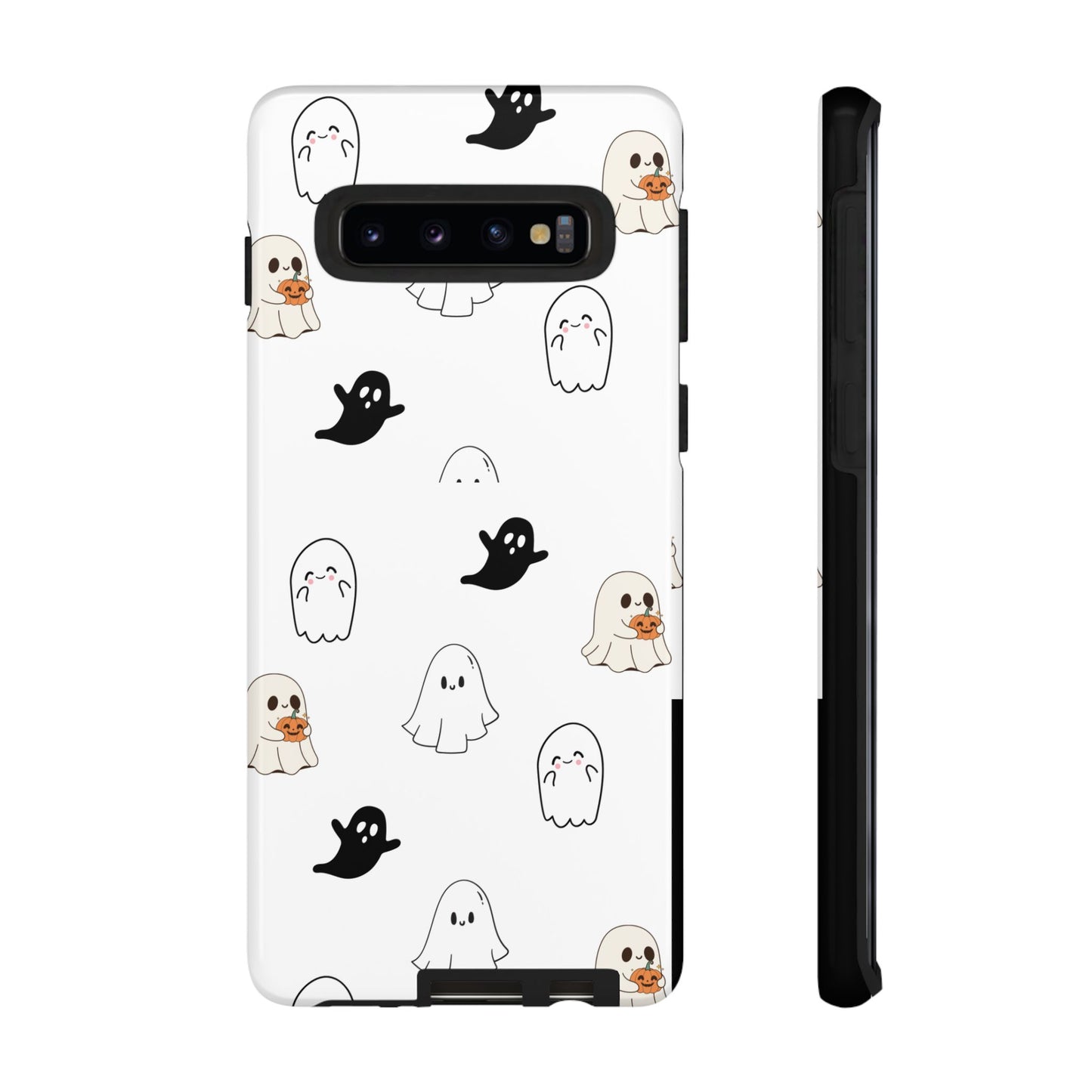 Imagine friendly, whimsical ghosts floating on the back of your device, bringing a smile to your face every time you reach for your phone. This would be a perfect gift to put in those trending boo boxes, as a gift to someone else or even yourself! Get this cute cartoon ghost phone case for your, iPhone, Samsung Galaxy, and Google Pixel devices with premium-quality.