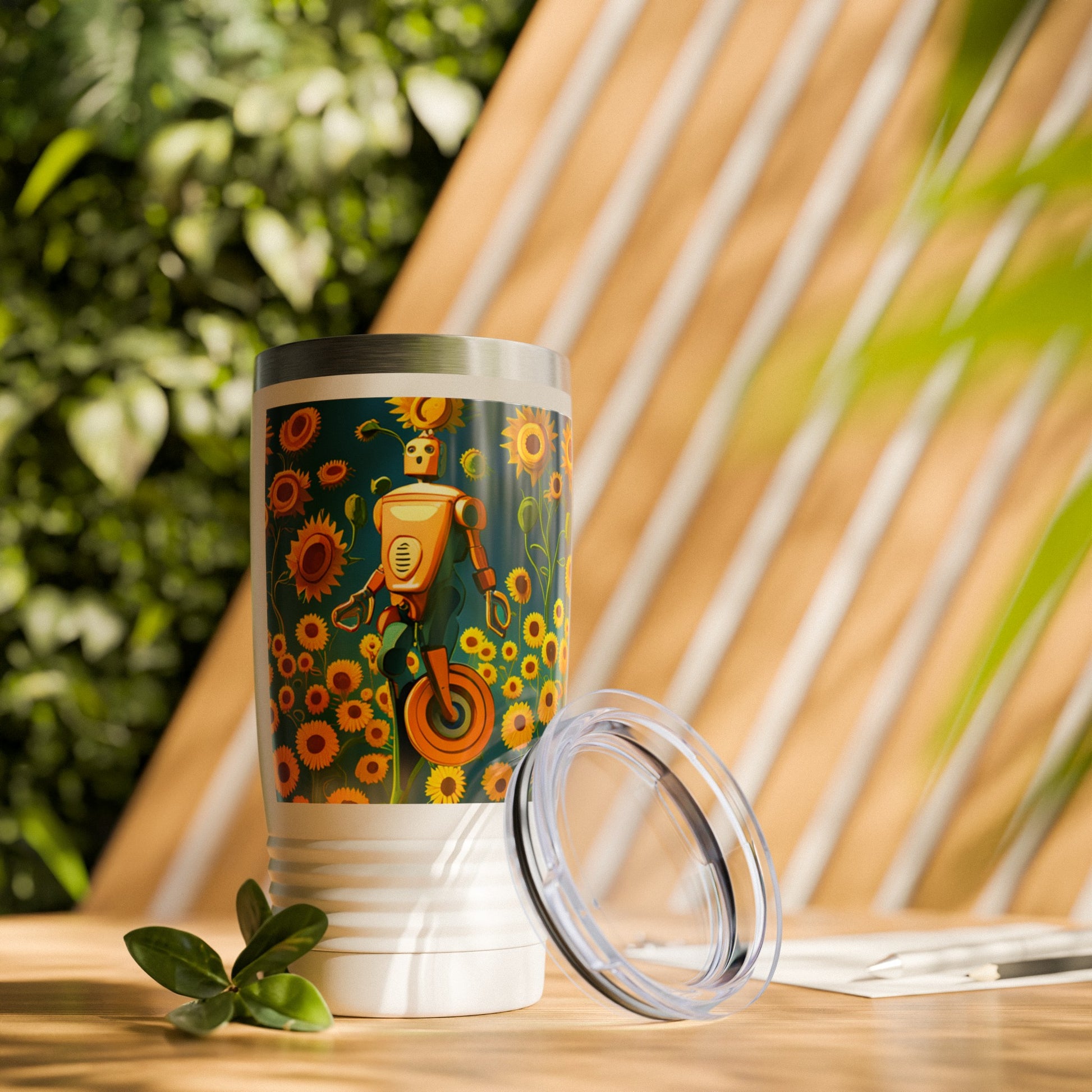 20oz Sunflower Tumbler is not just an ordinary drinkware; it's a symbol of warmth and joy. With its vibrant sunflower design, every sip from this tumbler is like a ray of sunshine brightening your day.