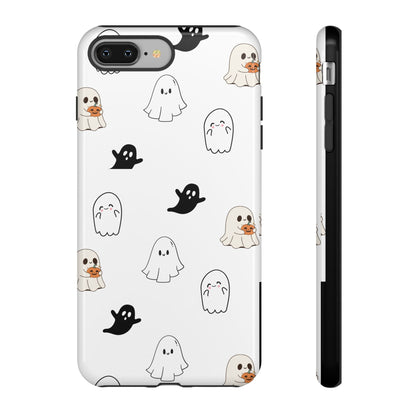 Imagine friendly, whimsical ghosts floating on the back of your device, bringing a smile to your face every time you reach for your phone. This would be a perfect gift to put in those trending boo boxes, as a gift to someone else or even yourself! Get this cute cartoon ghost phone case for your, iPhone, Samsung Galaxy, and Google Pixel devices with premium-quality.