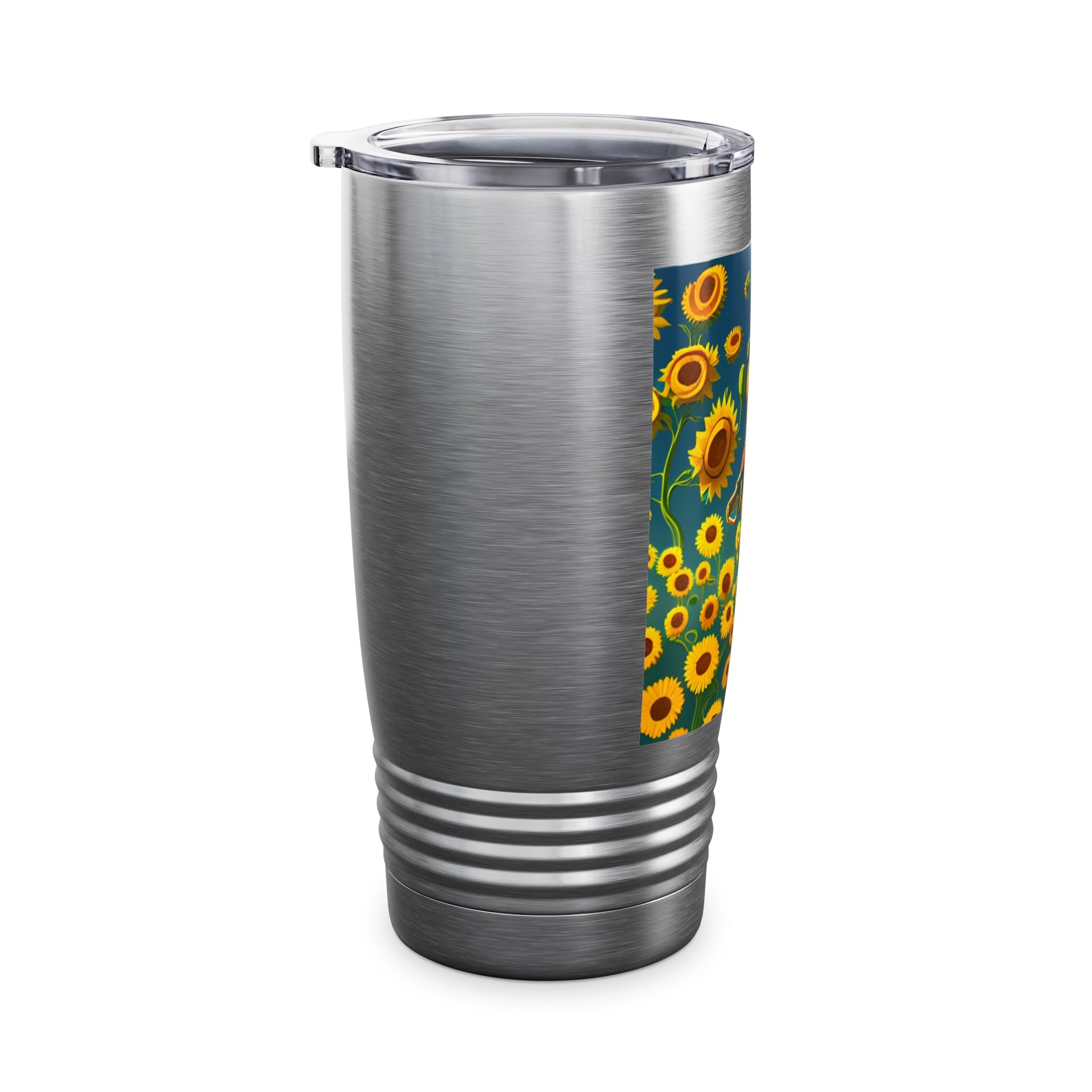 20oz Sunflower Tumbler is not just an ordinary drinkware; it's a symbol of warmth and joy. With its vibrant sunflower design, every sip from this tumbler is like a ray of sunshine brightening your day.