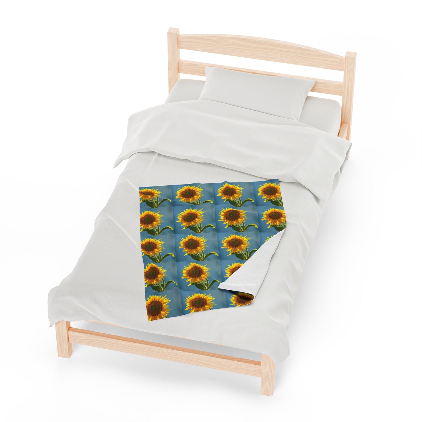 Sunflower Velvet Throw Blanket