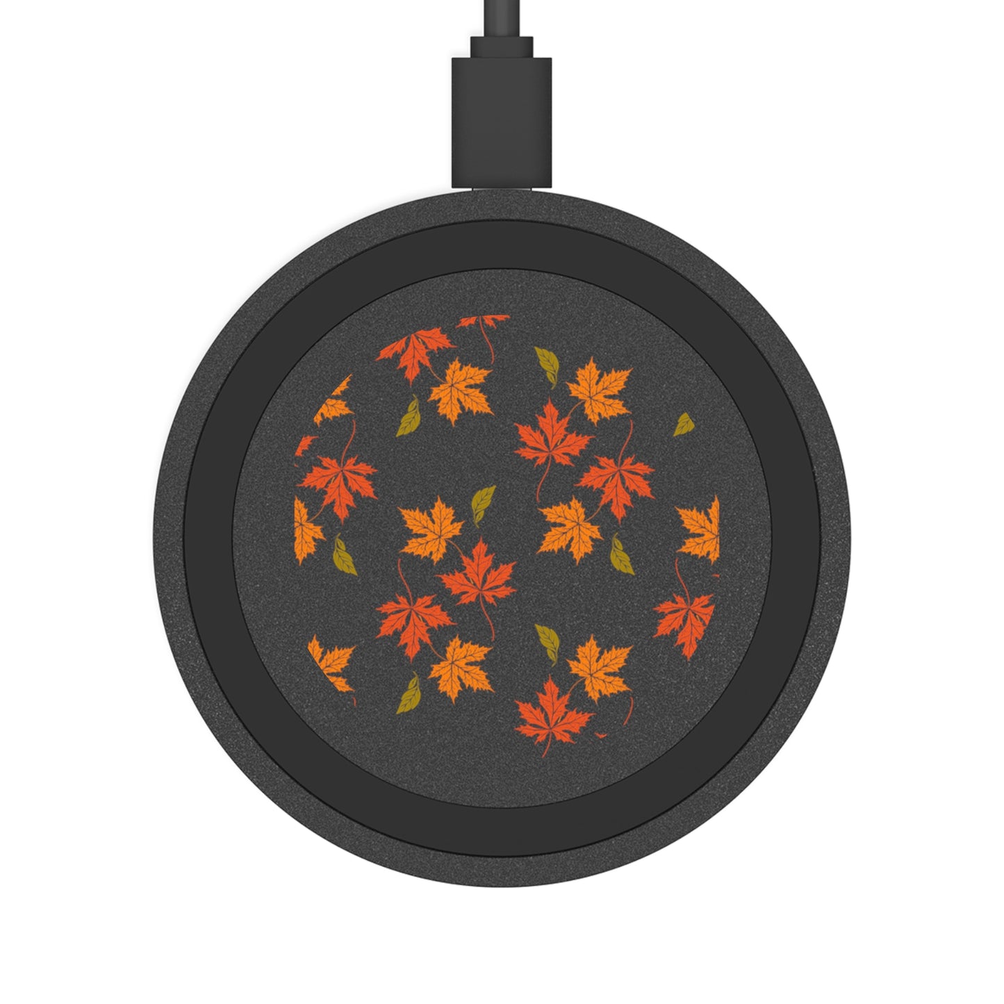 This wireless charger is perfect for electronics, it features a design of Fall Leaves falling, giving a cozy and warm vibe, perfect for the autumn season. It is ideal for those who love nature-inspired designs and want a convenient way to charge their smartphones wireless. Great for tech-savvy individuals or nature lovers celebrating the fall season.