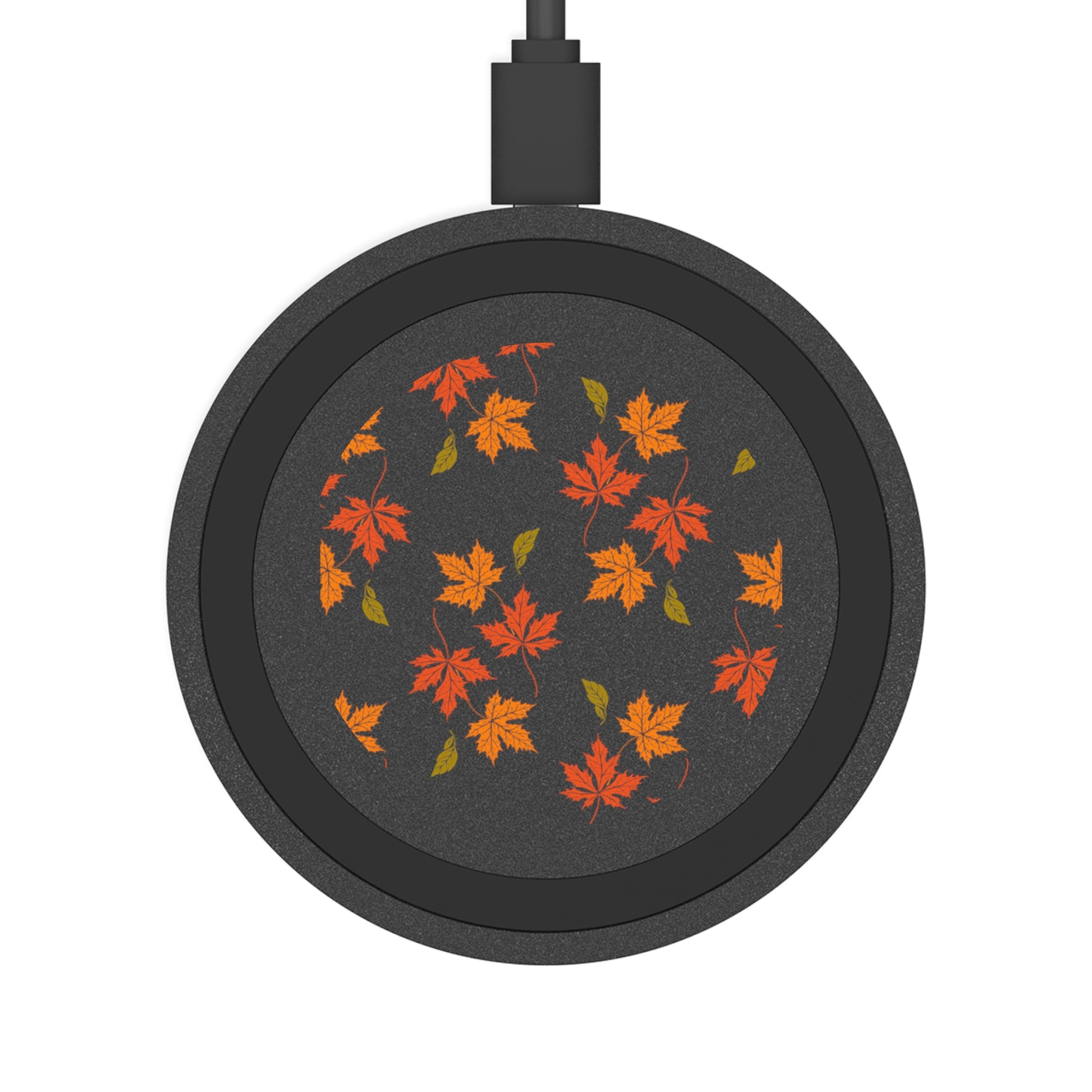 This wireless charger is perfect for electronics, it features a design of Fall Leaves falling, giving a cozy and warm vibe, perfect for the autumn season. It is ideal for those who love nature-inspired designs and want a convenient way to charge their smartphones wireless. Great for tech-savvy individuals or nature lovers celebrating the fall season.