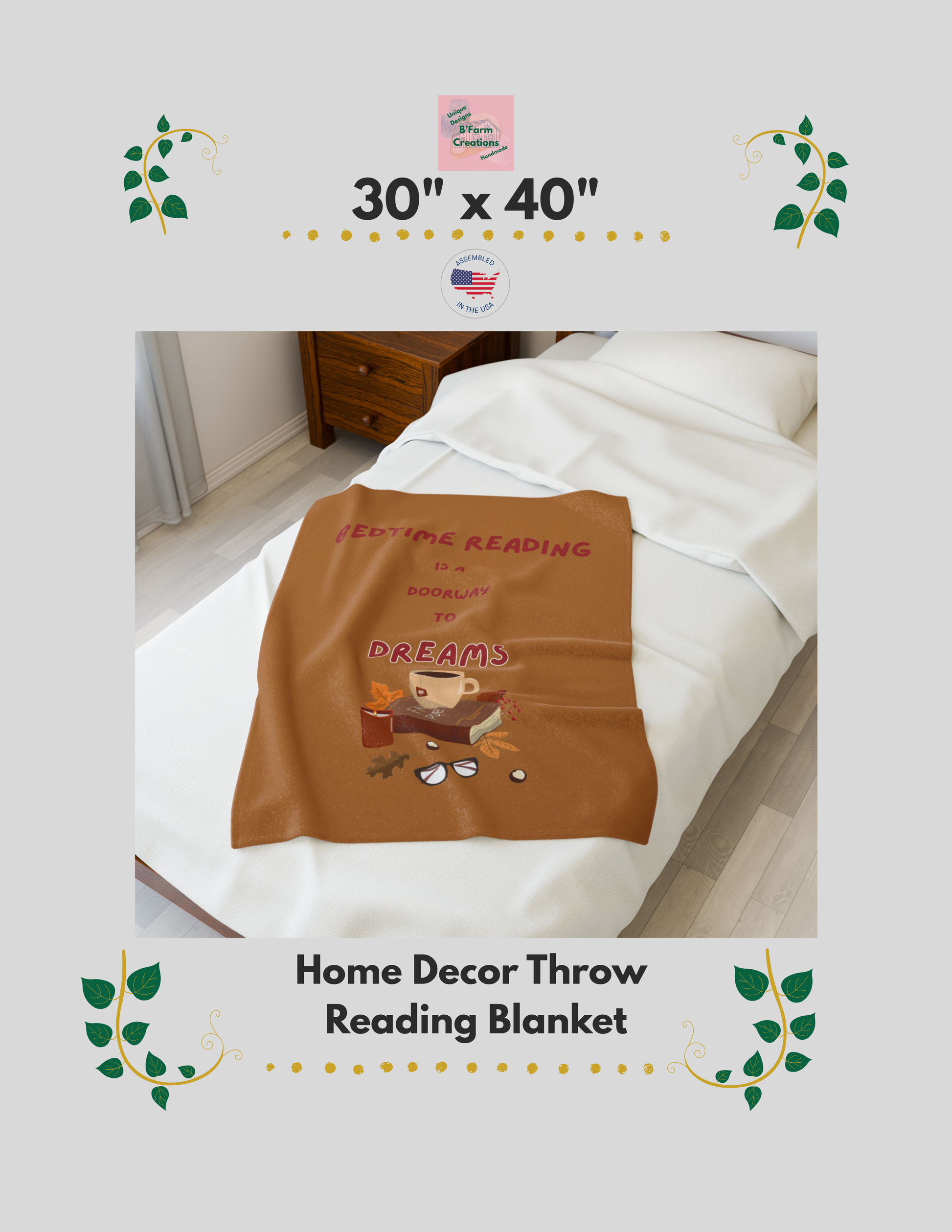 This Home Decor Throw Reading Blanket is perfect for book lovers to snuggle up with during chilly evenings. The velveteen plush material feels luxurious and soft, creating a warm and inviting atmosphere. Ideal for adults looking to unwind and relax with a good book.