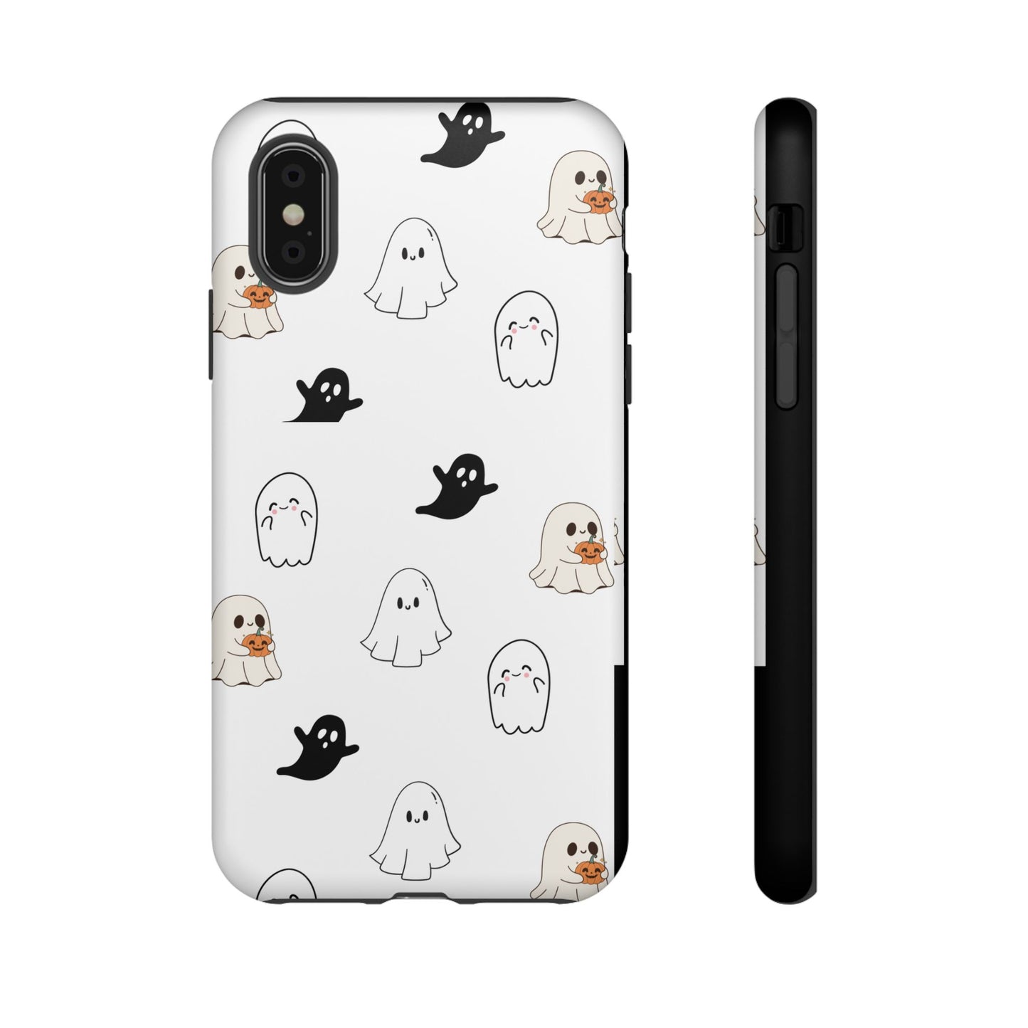 Imagine friendly, whimsical ghosts floating on the back of your device, bringing a smile to your face every time you reach for your phone. This would be a perfect gift to put in those trending boo boxes, as a gift to someone else or even yourself! Get this cute cartoon ghost phone case for your, iPhone, Samsung Galaxy, and Google Pixel devices with premium-quality.