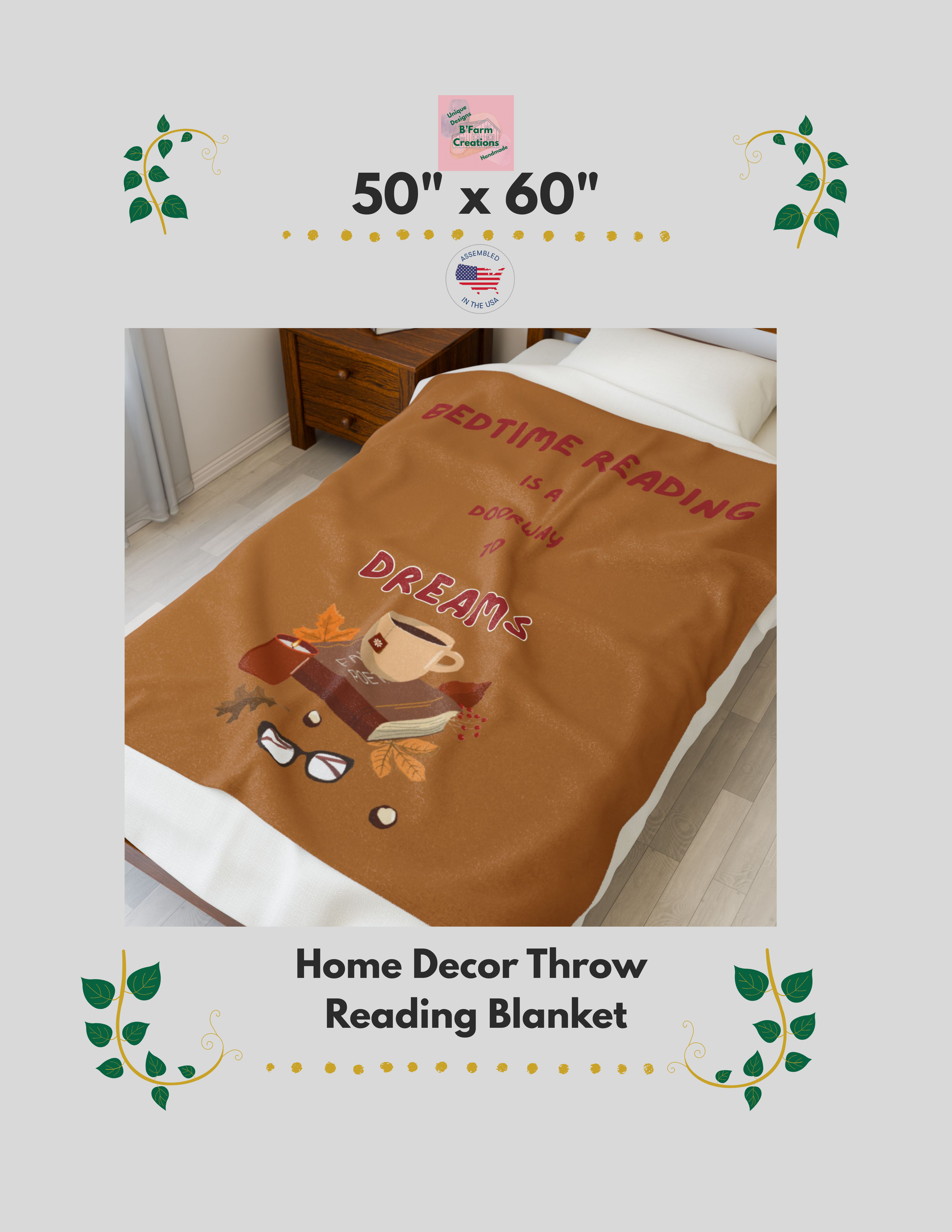 This Home Decor Throw Reading Blanket is perfect for book lovers to snuggle up with during chilly evenings. The velveteen plush material feels luxurious and soft, creating a warm and inviting atmosphere. Ideal for adults looking to unwind and relax with a good book.