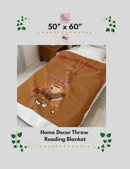 This Home Decor Throw Reading Blanket is perfect for book lovers to snuggle up with during chilly evenings. The velveteen plush material feels luxurious and soft, creating a warm and inviting atmosphere. Ideal for adults looking to unwind and relax with a good book.