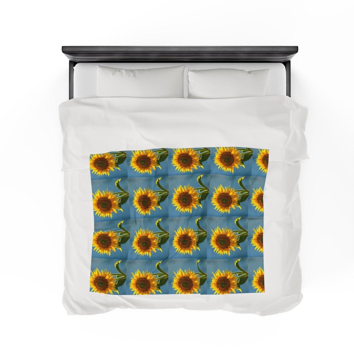 Sunflower Velvet Throw Blanket