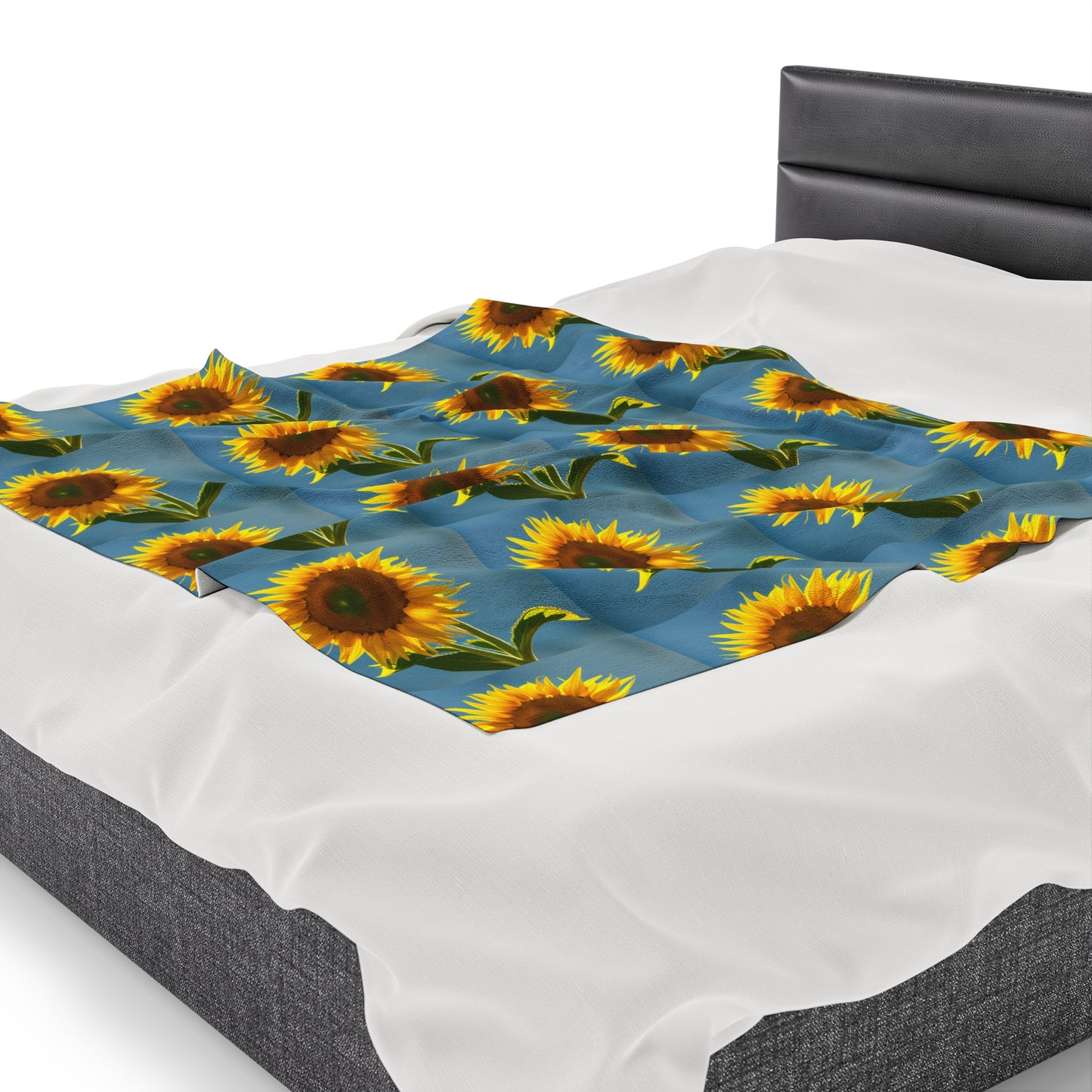 Sunflower Velvet Throw Blanket