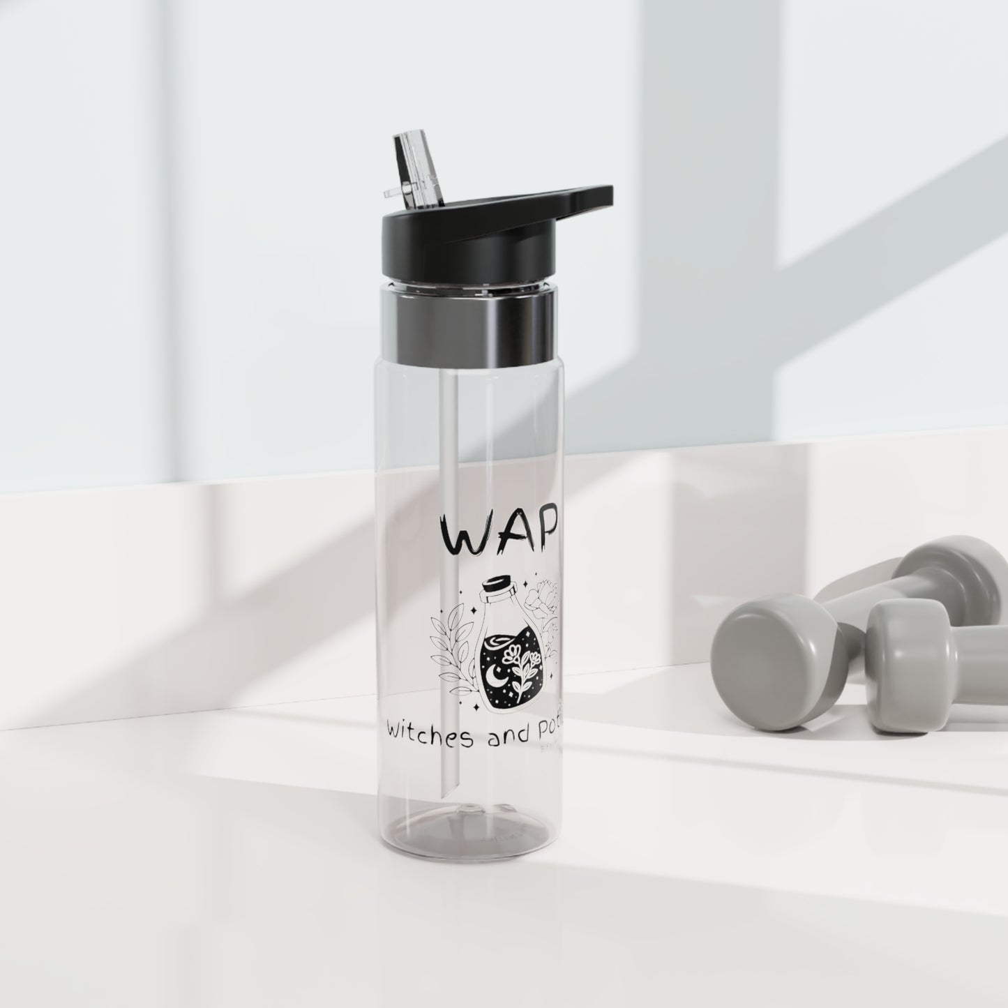 Introducing the WAP: Witches and Potions Water Bottle! Specially designed for all the magic enthusiasts out there, this water bottle is a must-have accessory for any witch or wizard on the go. 