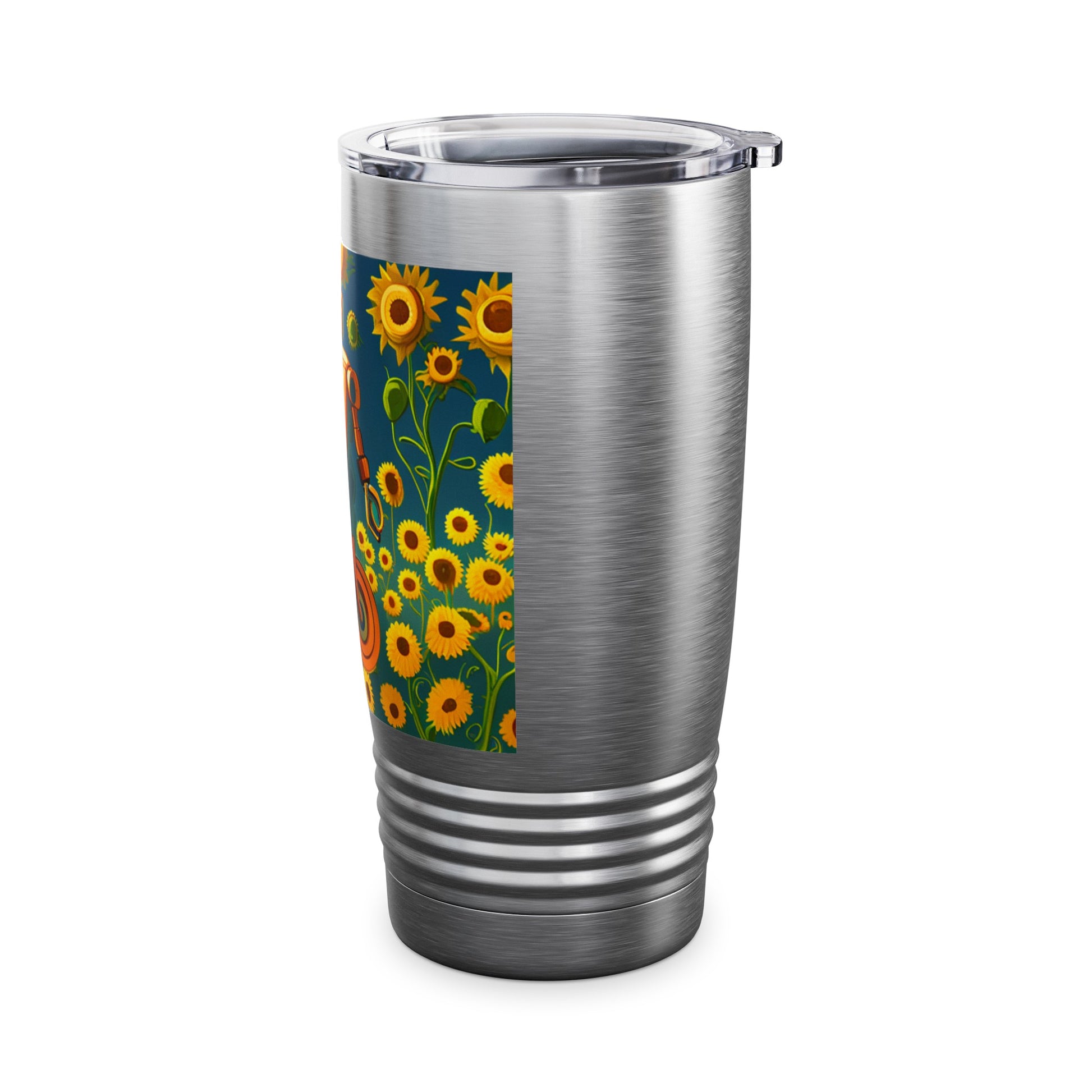 20oz Sunflower Tumbler is not just an ordinary drinkware; it's a symbol of warmth and joy. With its vibrant sunflower design, every sip from this tumbler is like a ray of sunshine brightening your day.