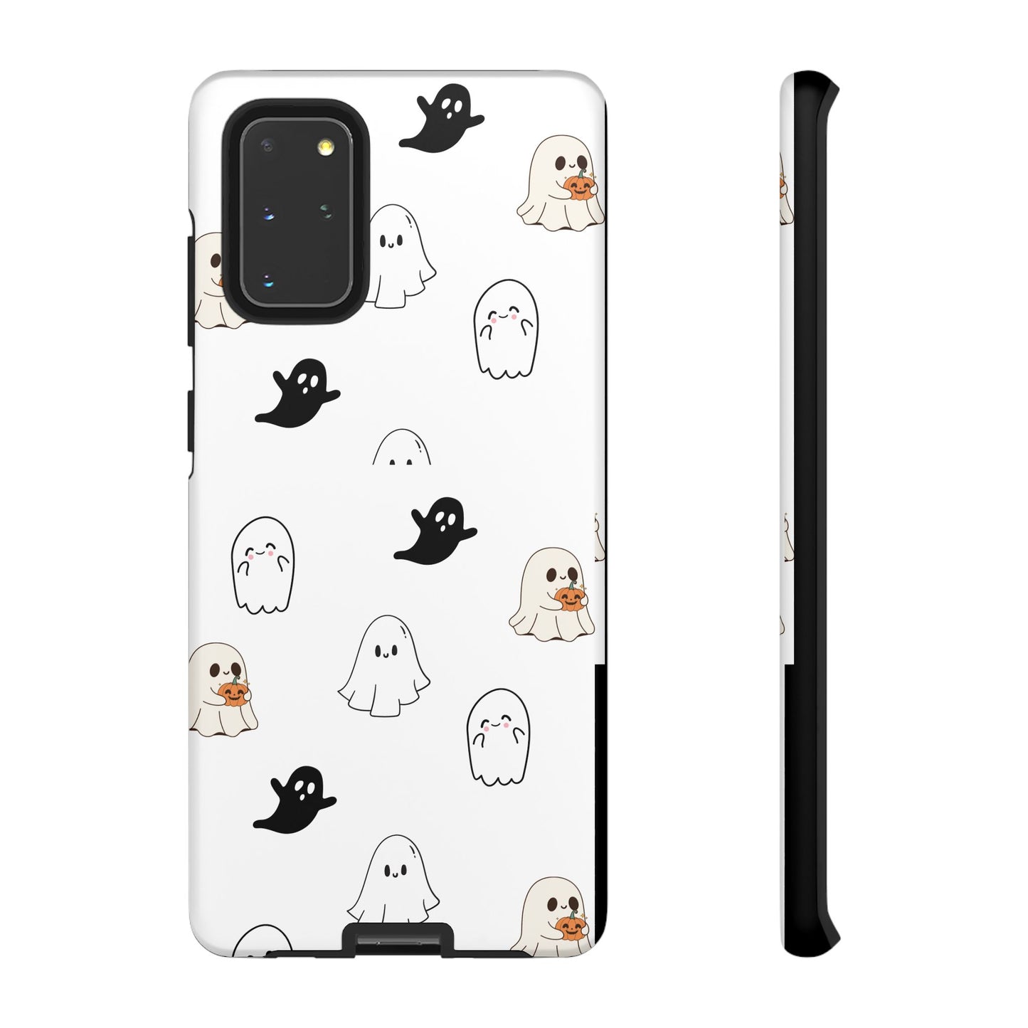 Imagine friendly, whimsical ghosts floating on the back of your device, bringing a smile to your face every time you reach for your phone. This would be a perfect gift to put in those trending boo boxes, as a gift to someone else or even yourself! Get this cute cartoon ghost phone case for your, iPhone, Samsung Galaxy, and Google Pixel devices with premium-quality.