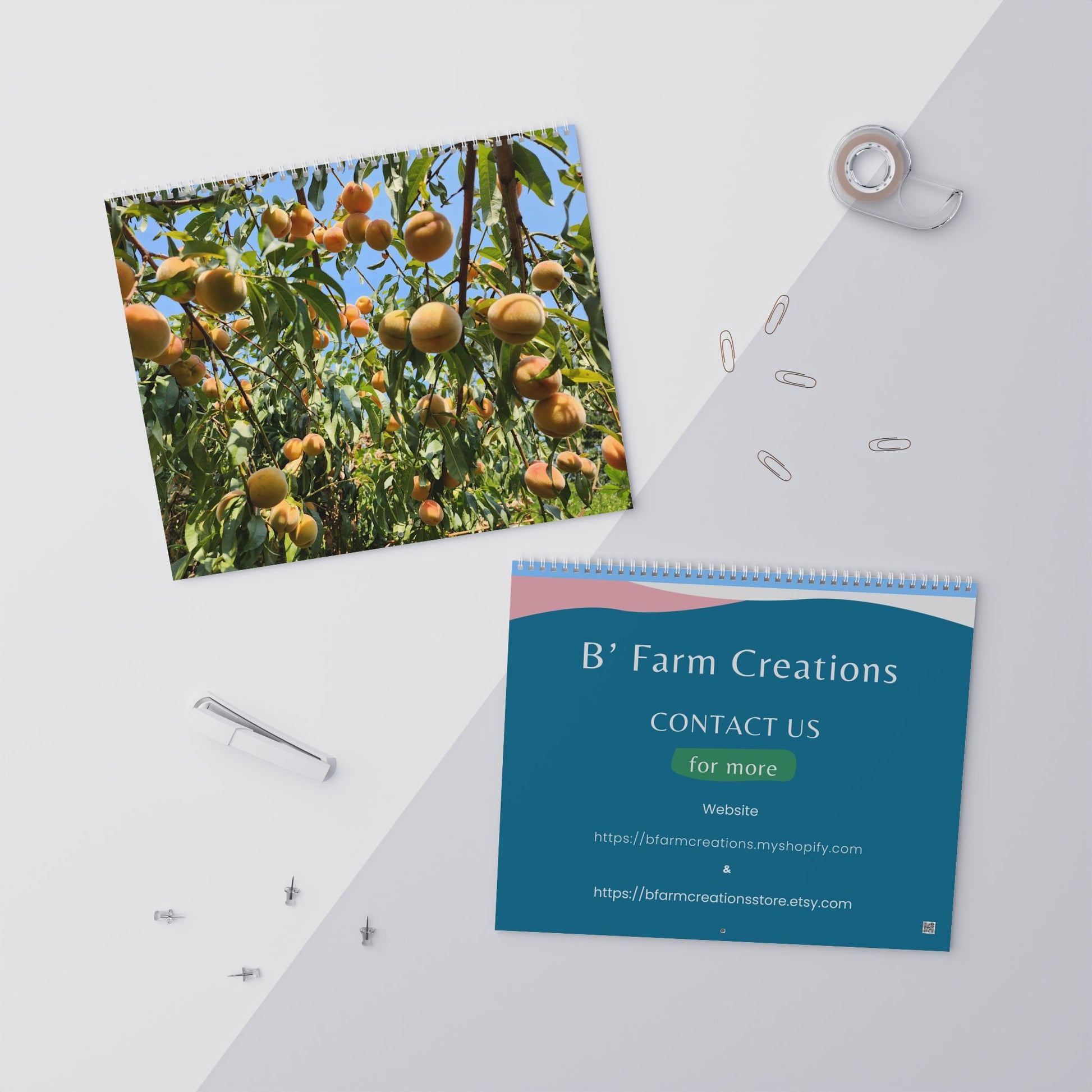 Explore the quiet rhythms of nature themed calendar. Each month blooms with large, vibrant images that capture farmhouse style warmth of watering-can mornings, sun-warmed soil, and late-summer harvests. Flip the sturdy wire coil to reveal a new scene.