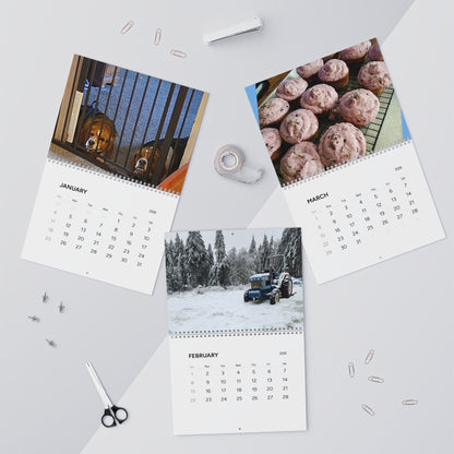 Explore the quiet rhythms of nature themed calendar. Each month blooms with large, vibrant images that capture farmhouse style warmth of watering-can mornings, sun-warmed soil, and late-summer harvests. Flip the sturdy wire coil to reveal a new scene.