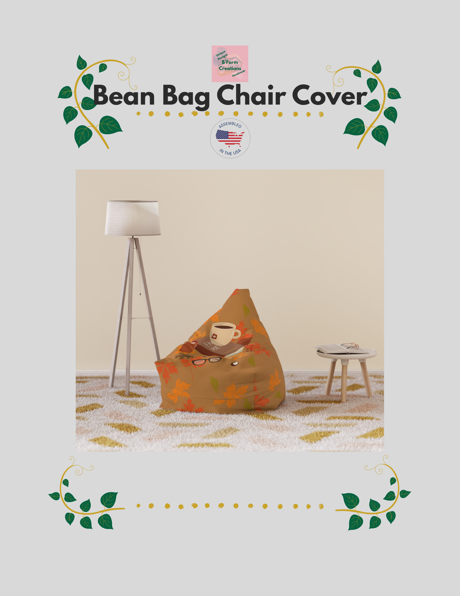 Create a cozy reading nook with this snuggle Home Decor reading corner cover. Perfect for lounging and relaxing, this cover (stuffing not included) will add a touch of comfort to any room. Ideal for those who enjoy reading, lounging, or simply unwinding after a long day. Great for holidays, lazy weekends, and relaxation.