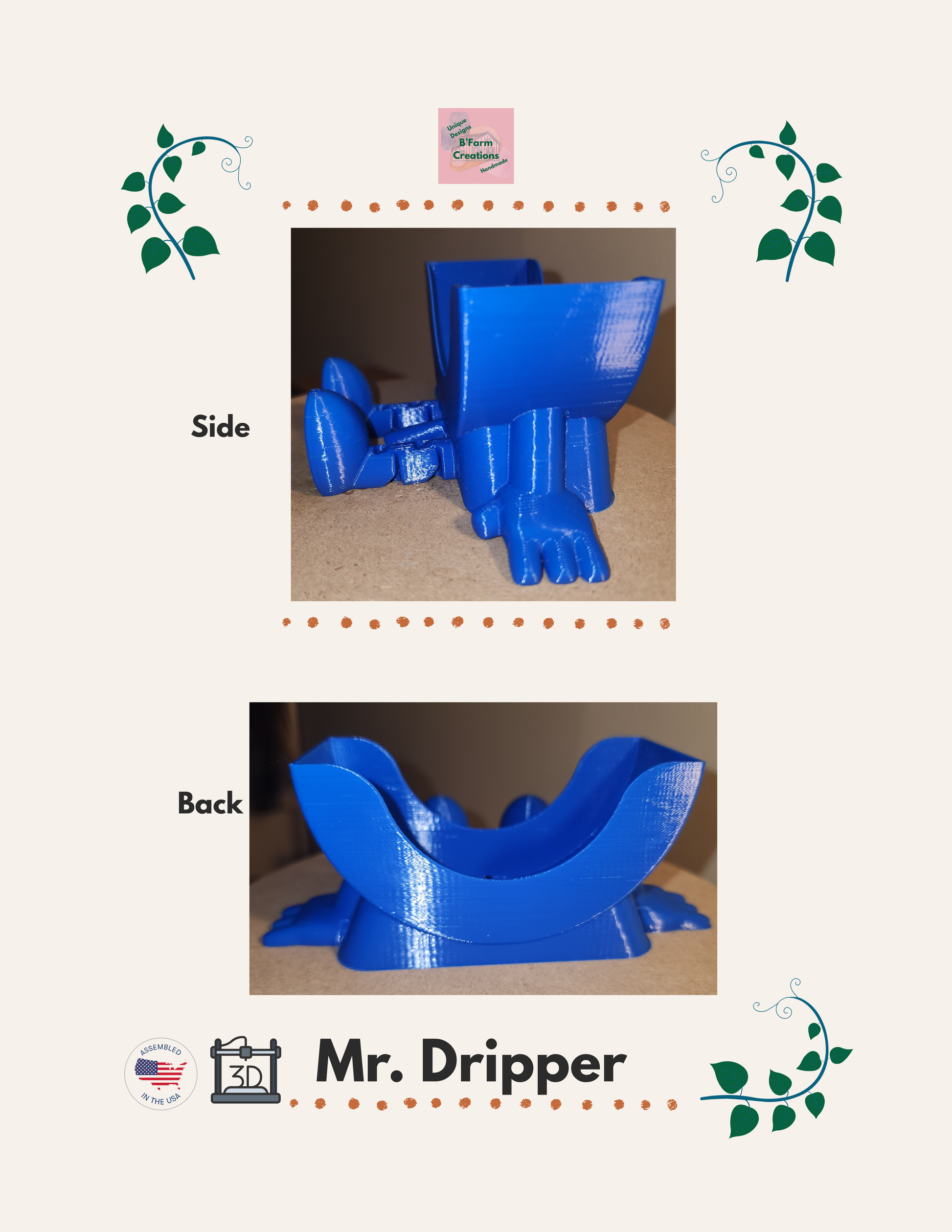 Meet Mr. Dripper, the tidy little helper your sink has been waiting for. Designed specifically to hold your Scrub Daddy, this clever sponge holder keeps your sponge upright, dry, and always within reach.

No more soggy sponges or cluttered sink edges, Mr. Dripper allows proper airflow so your Scrub Daddy dries faster and stays fresher between uses. Its compact, sink-friendly design fits perfectly near the faucet, making daily cleanup easier and more organized.