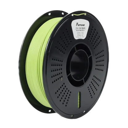 Green fremover matte high-speed pla+ filament spool or filament sample.