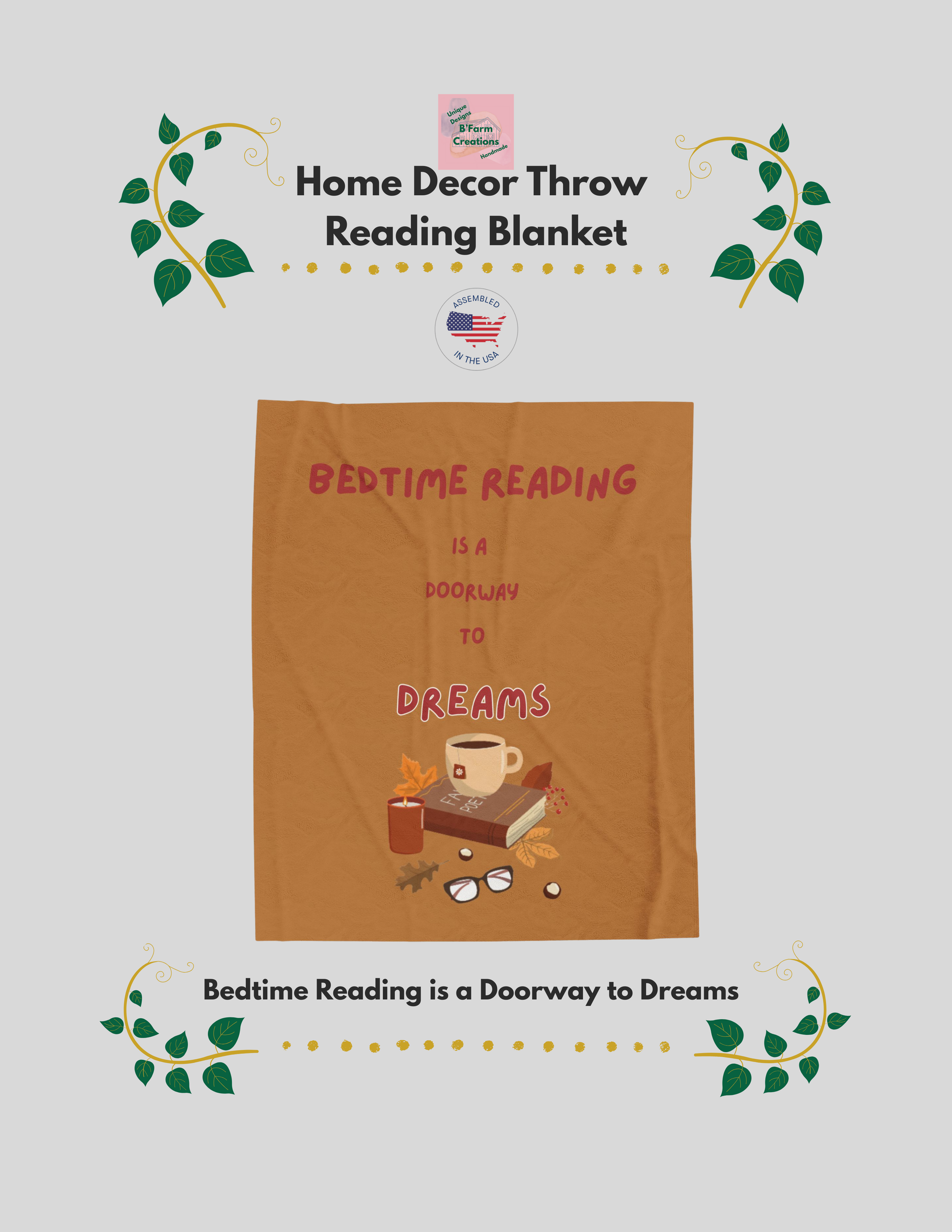 This Home Decor Throw Reading Blanket is perfect for book lovers to snuggle up with during chilly evenings. The velveteen plush material feels luxurious and soft, creating a warm and inviting atmosphere. Ideal for adults looking to unwind and relax with a good book.