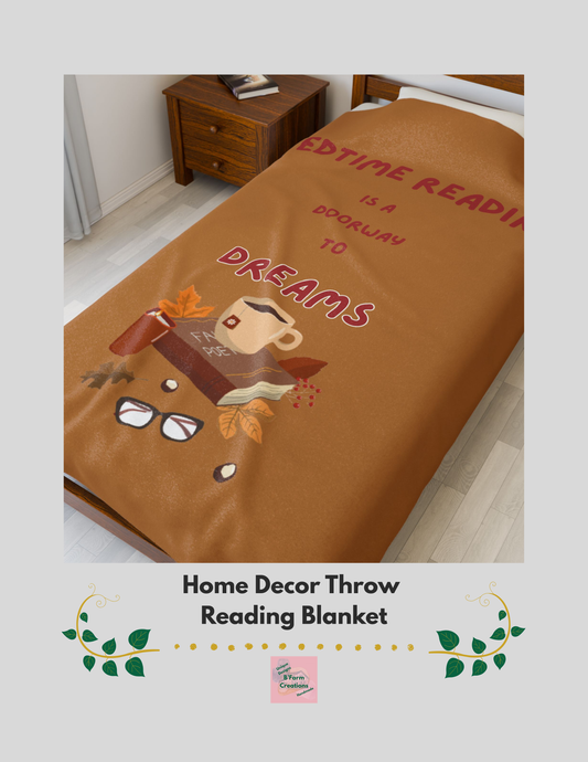 This Home Decor Throw Reading Blanket is perfect for book lovers to snuggle up with during chilly evenings. The velveteen plush material feels luxurious and soft, creating a warm and inviting atmosphere. Ideal for adults looking to unwind and relax with a good book.