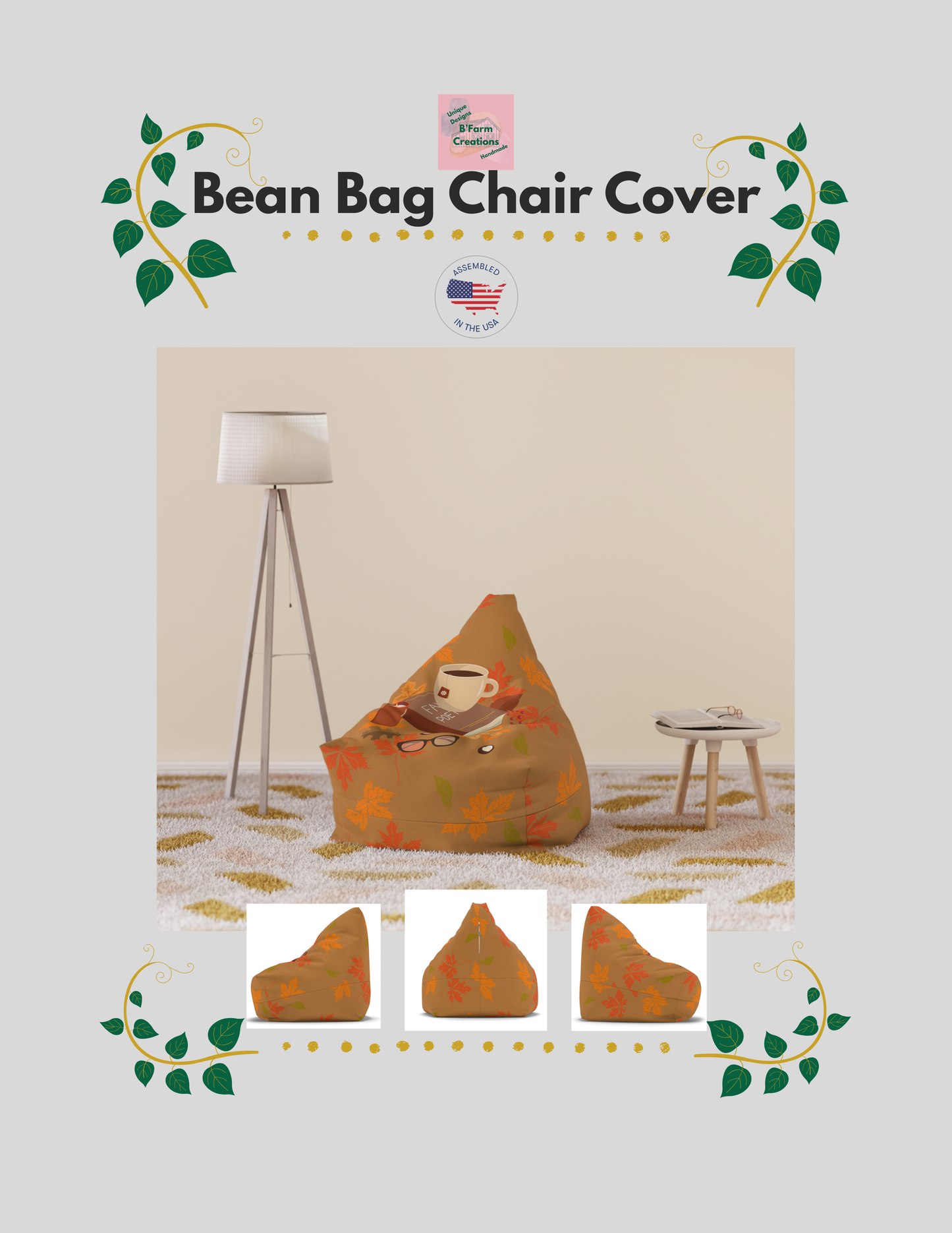 Create a cozy reading nook with this snuggle Home Decor reading corner cover. Perfect for lounging and relaxing, this cover (stuffing not included) will add a touch of comfort to any room. Ideal for those who enjoy reading, lounging, or simply unwinding after a long day. Great for holidays, lazy weekends, and relaxation.