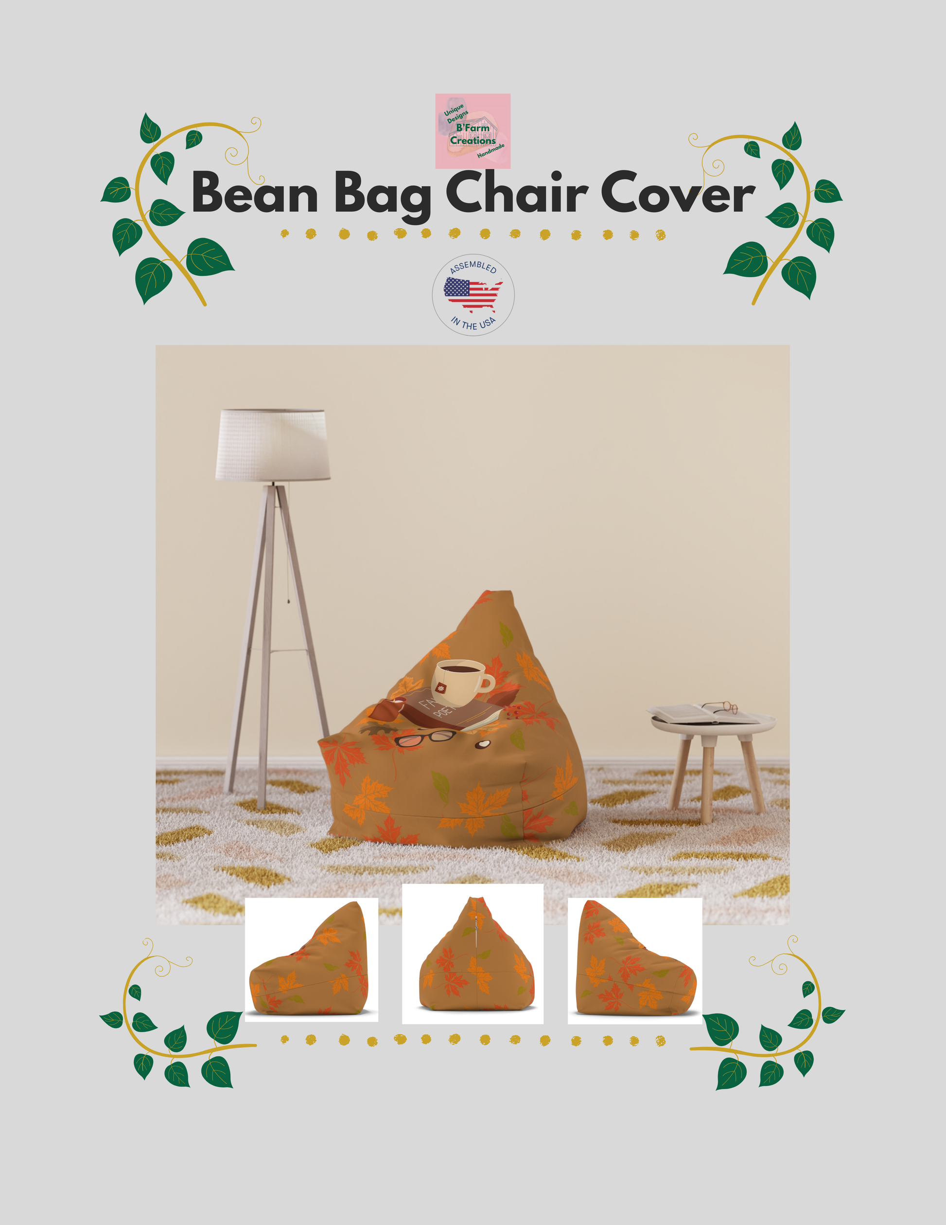 Create a cozy reading nook with this snuggle Home Decor reading corner cover. Perfect for lounging and relaxing, this cover (stuffing not included) will add a touch of comfort to any room. Ideal for those who enjoy reading, lounging, or simply unwinding after a long day. Great for holidays, lazy weekends, and relaxation.