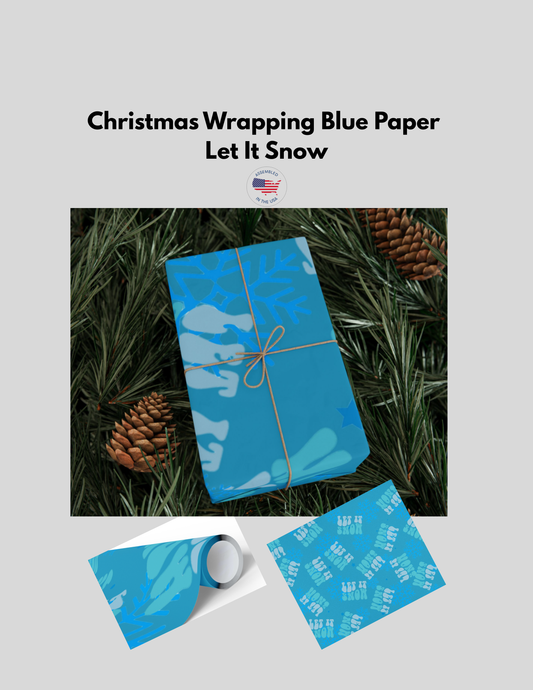 Blue Let It Snow Wrapping Papers bring a festive and wintery vibe to gift-giving. Perfect for the holiday season, these papers are ideal for anyone looking to add a touch of charm to their presents. Whether you're wrapping Christmas gifts or celebrating winter birthdays, these wrapping papers are sure to delight.