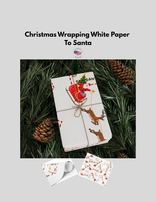 Get into the holiday spirit with these Christmas Wrapping Paper featuring a festive Santa Claus design. Perfect for wrapping your gifts during Christmas and other holiday celebrations. Ideal for anyone looking to add a touch of joy and festivity to their presents.