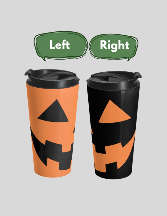 This Halloween Jack o Lantern Stainless Steel Tumbler exudes spooky vibes, making it perfect for Halloween enthusiasts. It is ideal for keeping your favorite beverages hot or cold while on the go. Whether you're heading to work or on a road trip, this travel mug is a must-have accessory for those who love Halloween.