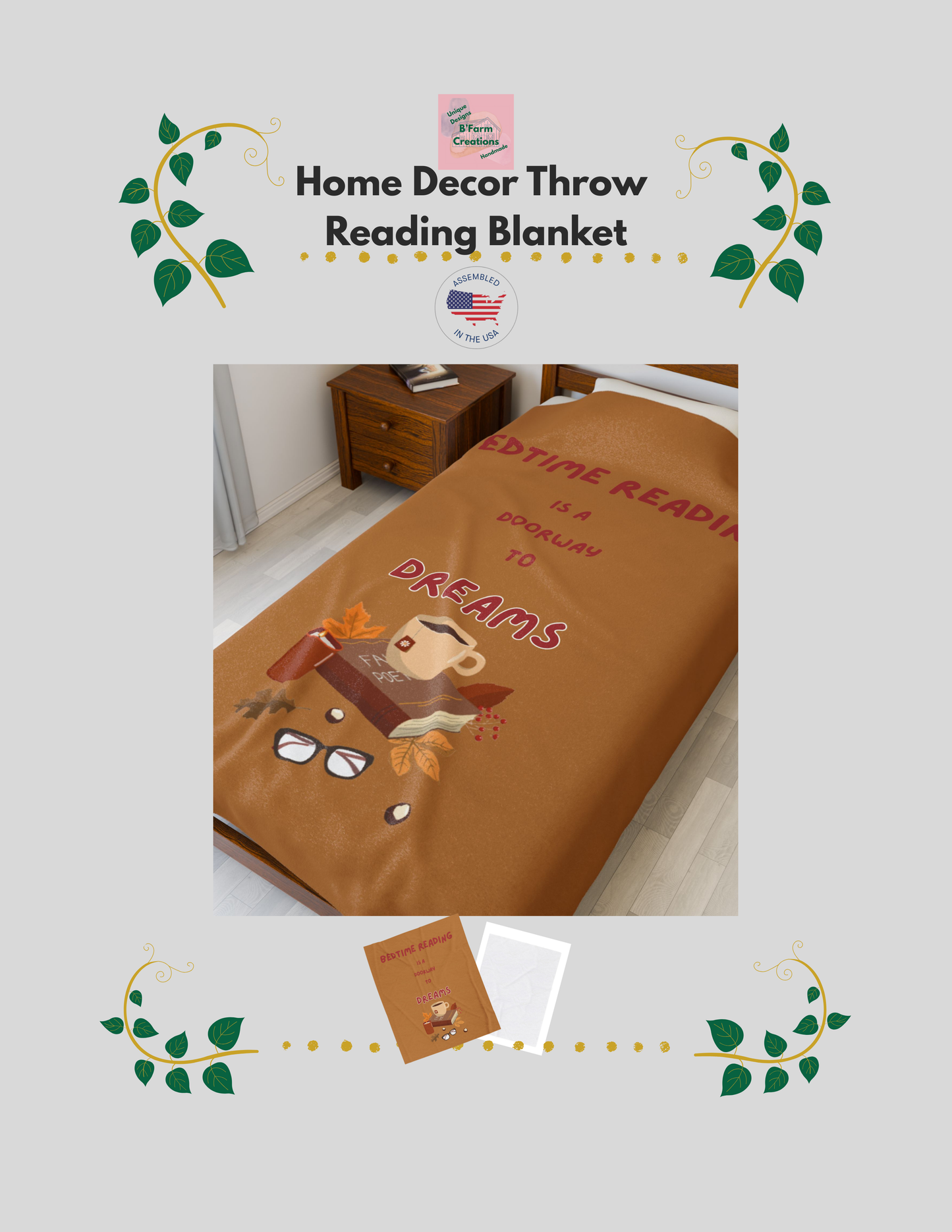 This Home Decor Throw Reading Blanket is perfect for book lovers to snuggle up with during chilly evenings. The velveteen plush material feels luxurious and soft, creating a warm and inviting atmosphere. Ideal for adults looking to unwind and relax with a good book.