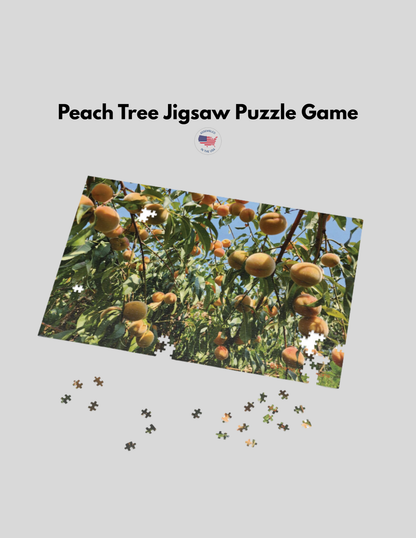 Enjoy hours of fun and relaxation with this peach tree jigsaw puzzle game. Perfect for those who love puzzles and nature enthusiasts. Ideal for gifting during holidays, birthdays, or for a quiet night in.