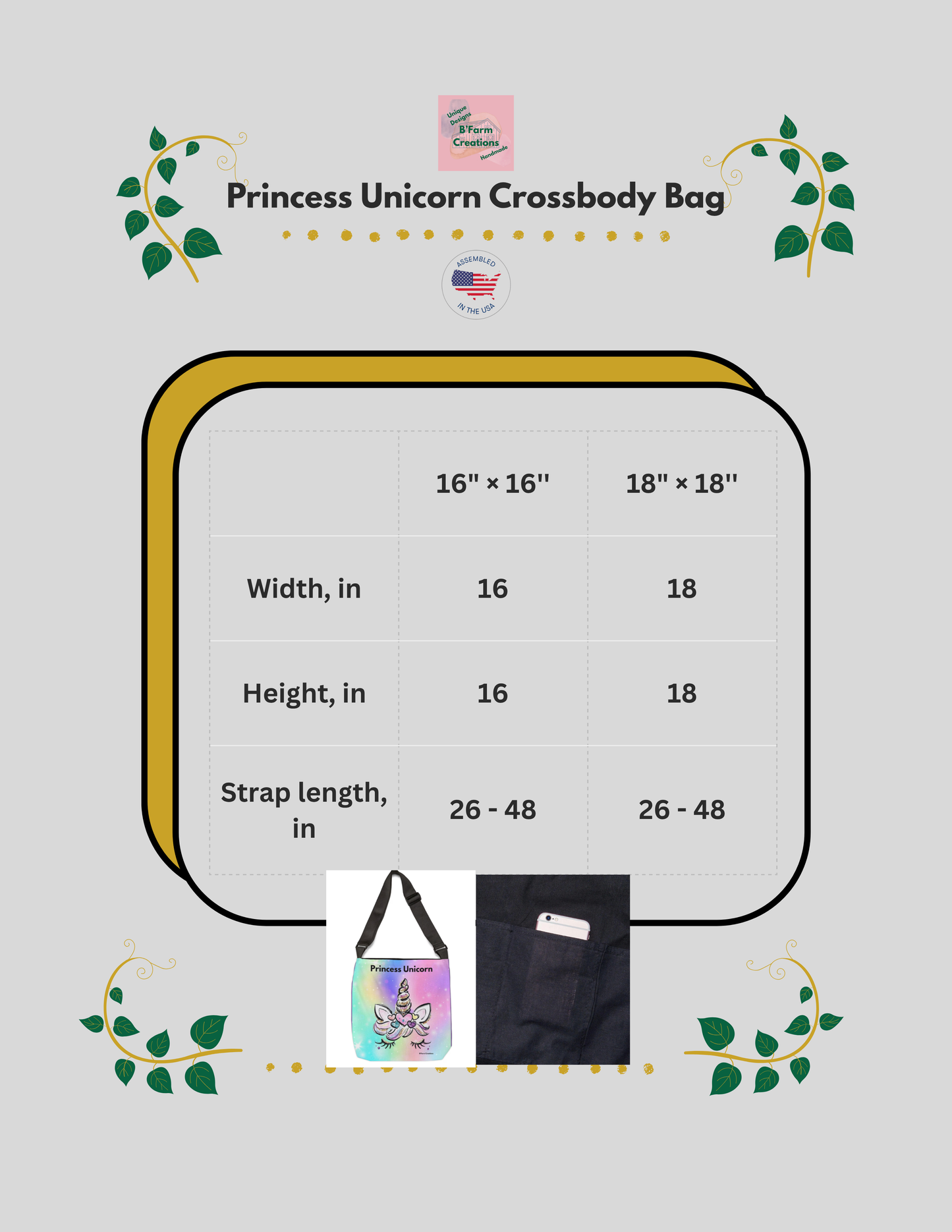 Step into a soft, dreamy world of pastel magic with this Princess Unicorn Crossbody Bag. Designed with a whimsical rainbow background and an adorable unicorn face, this bag brings a touch of sparkle and imagination to everyday life.