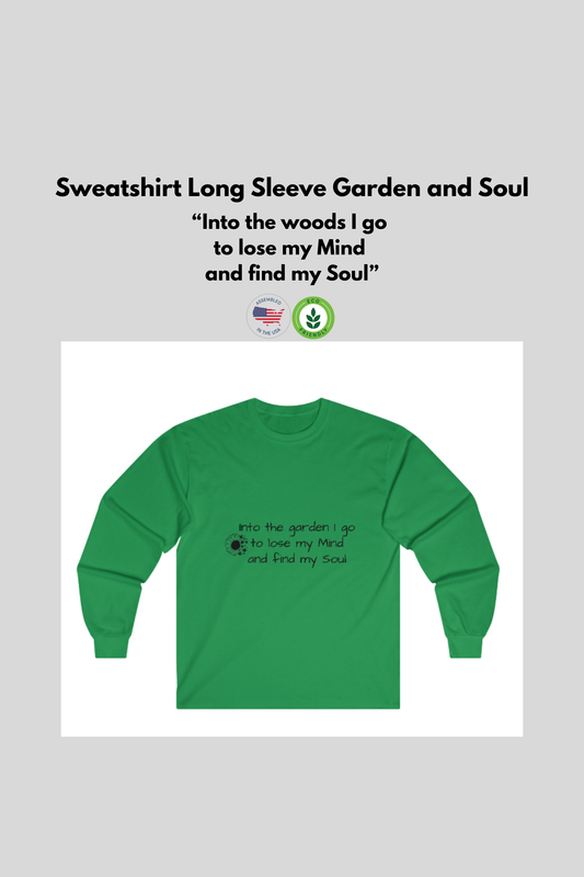 In the world of fashion, Sweatshirt 420 Friendly Long sleeve Garden and Soul stands out as a timeless piece that seamlessly blends comfort and style. Crafted from soft, breathable cotton, this sweatshirt is more than just a piece of clothing - it's a reflection of your inner self. With its delicate 420 floral design, it whispers stories of blooming gardens and tranquil moments spent in nature.