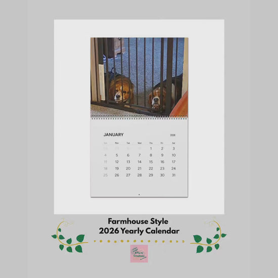 Explore the quiet rhythms of nature themed calendar. Each month blooms with large, vibrant images that capture farmhouse style warmth of watering-can mornings, sun-warmed soil, and late-summer harvests. Flip the sturdy wire coil to reveal a new scene.