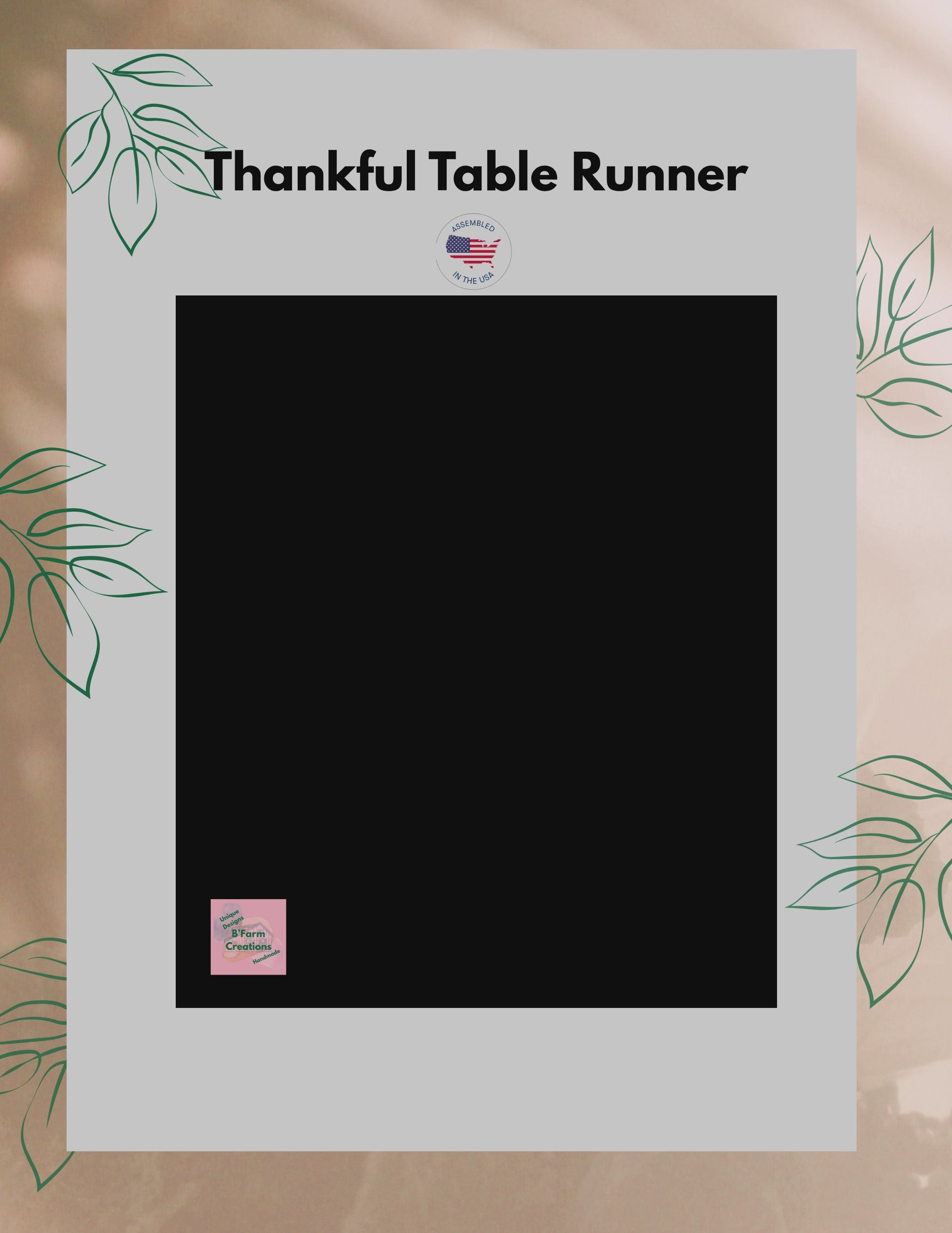 This Thankful Table Runner adds a warm and inviting touch to any dining table, perfect for Thanksgiving dinners, fall gatherings, or everyday use. The design exudes gratitude and coziness, fitting seamlessly into any rustic or farmhouse decor. Ideal for those who love to entertain and create a welcoming atmosphere for guests.