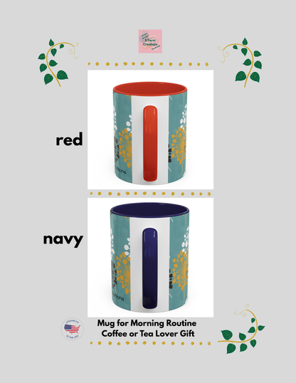 A flowery coffee mug that brings a touch of nature to your morning routine. Perfect for coffee or tea lover gift who appreciate vibrant colors and unique designs. Ideal for gifting on birthdays, Mother's Day, or as a thank you present.